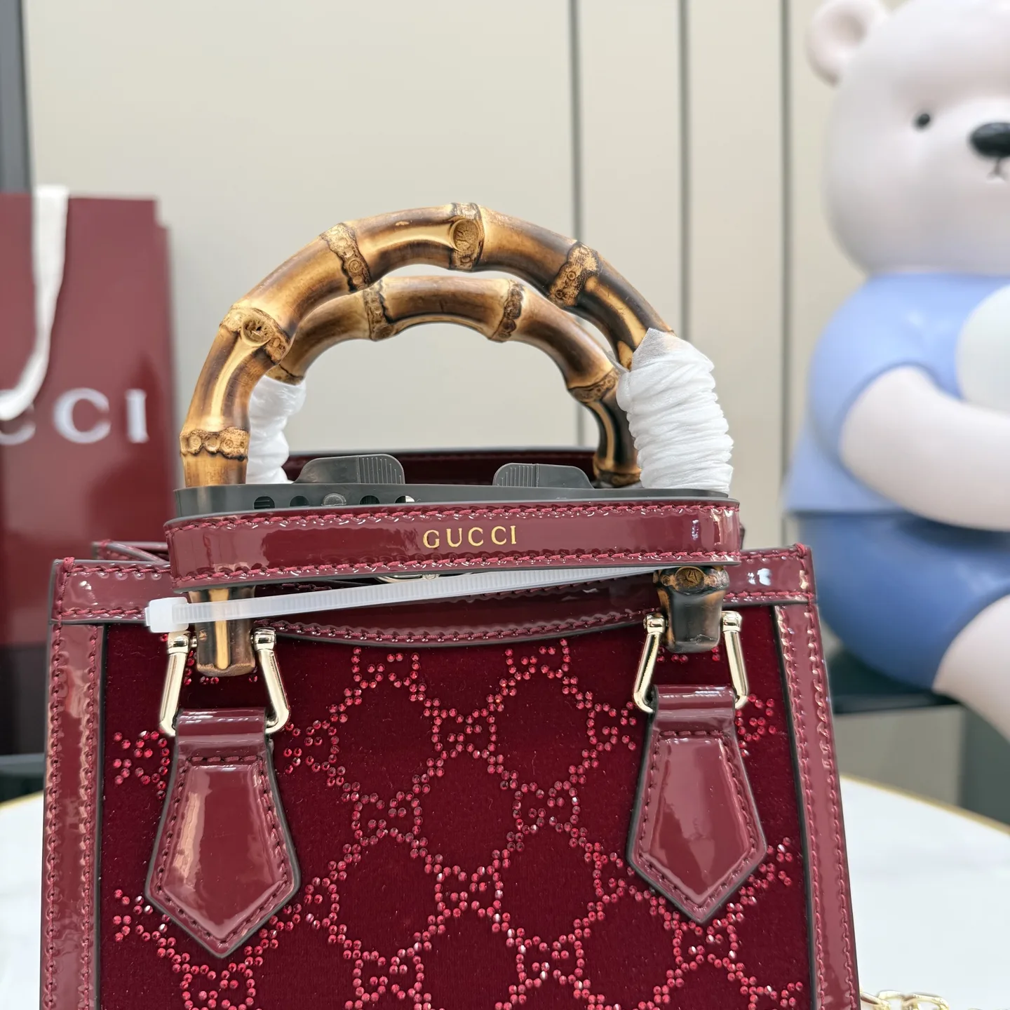 Gucci Gold GG Supreme Canvas Crossbody Bag product photo from LabelPicks