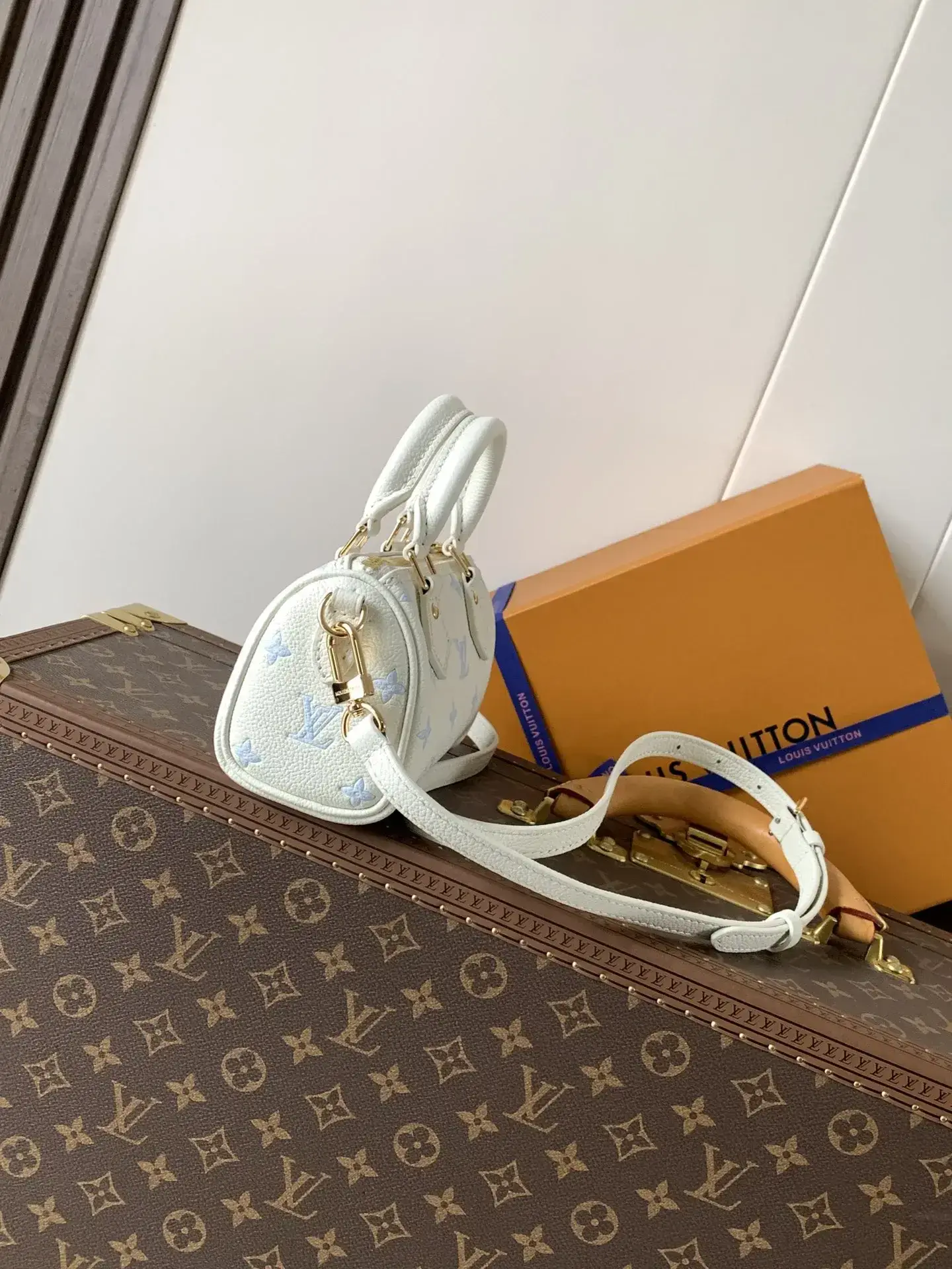 Louis Vuitton Speedy Pink Grained Leather Top Handle Bag product photo from LabelPicks