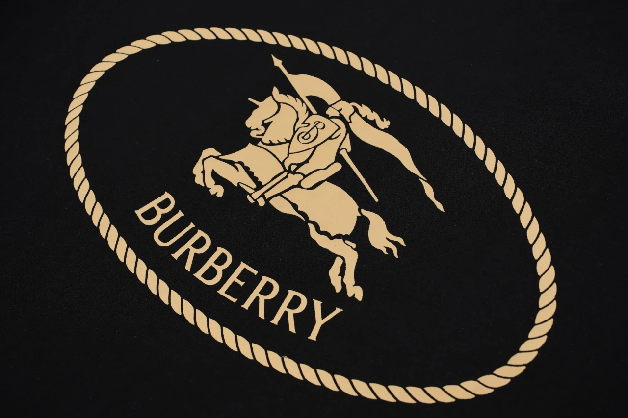 Burberry Black Rope Equestrian Knight Print T-Shirt product photo from LabelPicks