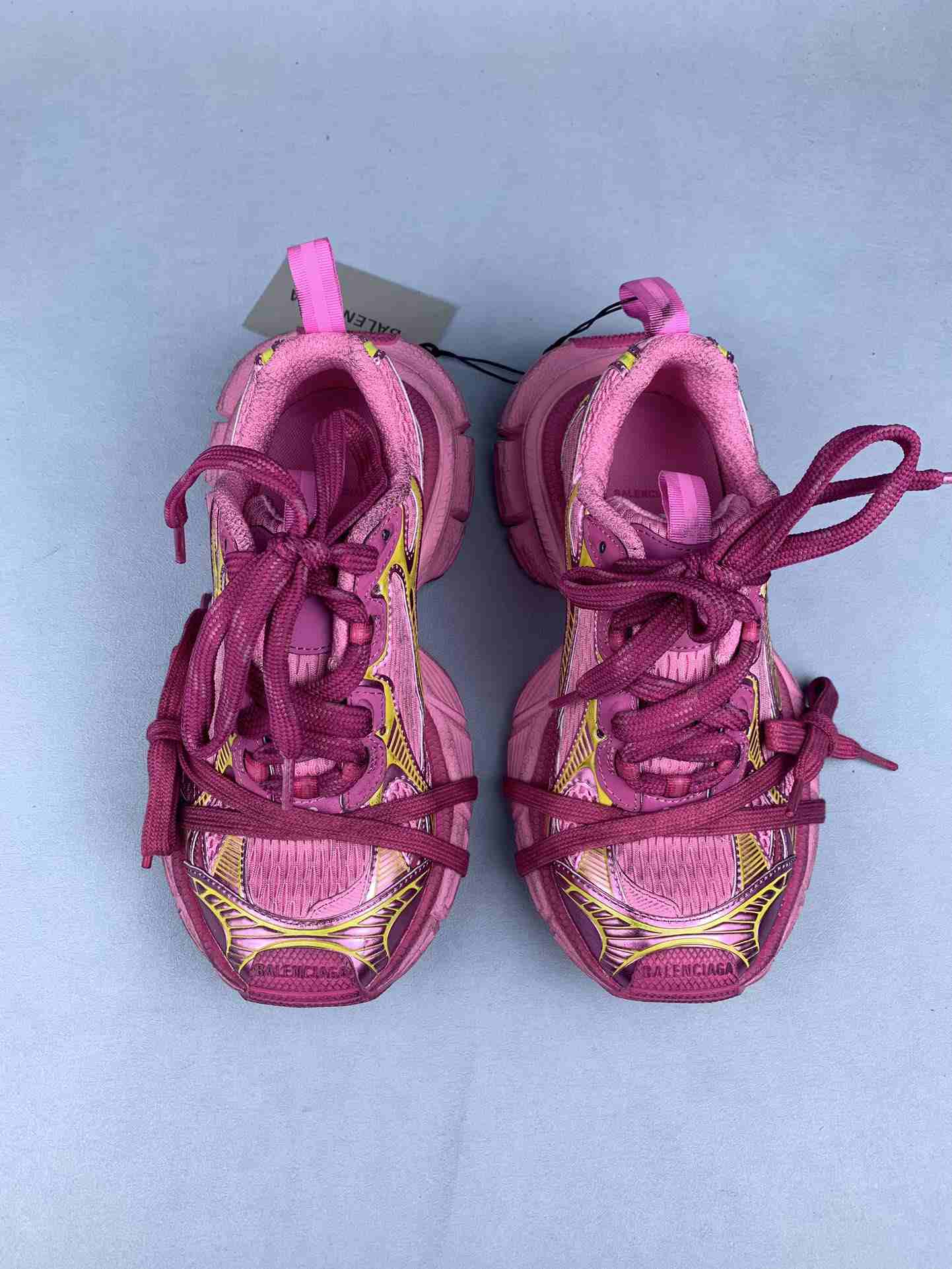 3XL Sneaker in Pink/Yellow