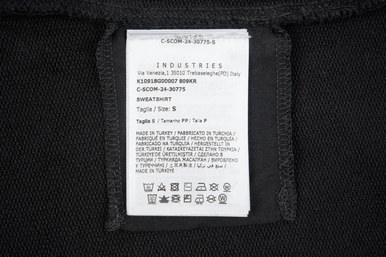 Moncler Black Blurred Logo Crewneck Sweatshirt product photo from LabelPicks