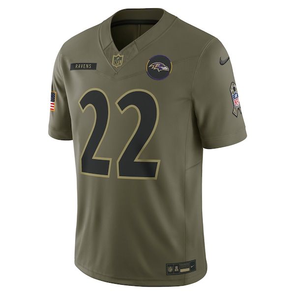 Derrick Henry Baltimore Ravens Nike 2025 Salute to Service Limited Jersey - Olive