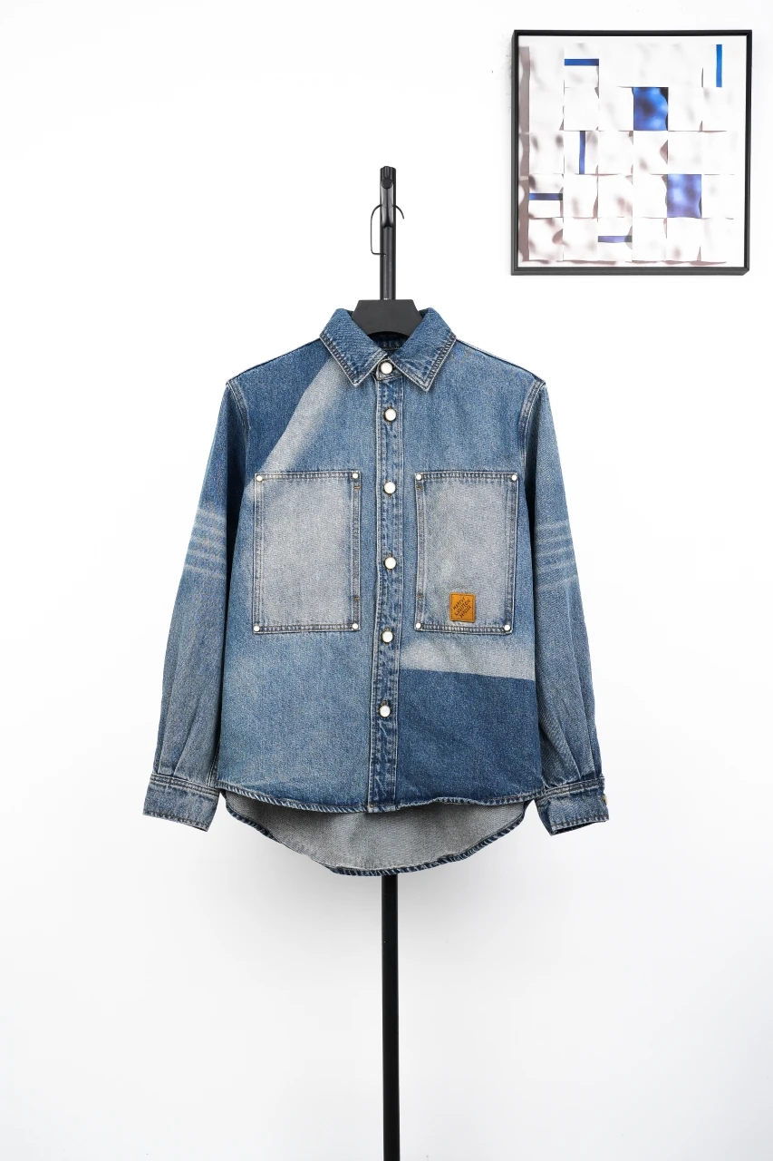 Louis Vuitton Sun Faded Washed Denim Jacket product photo from LabelPicks
