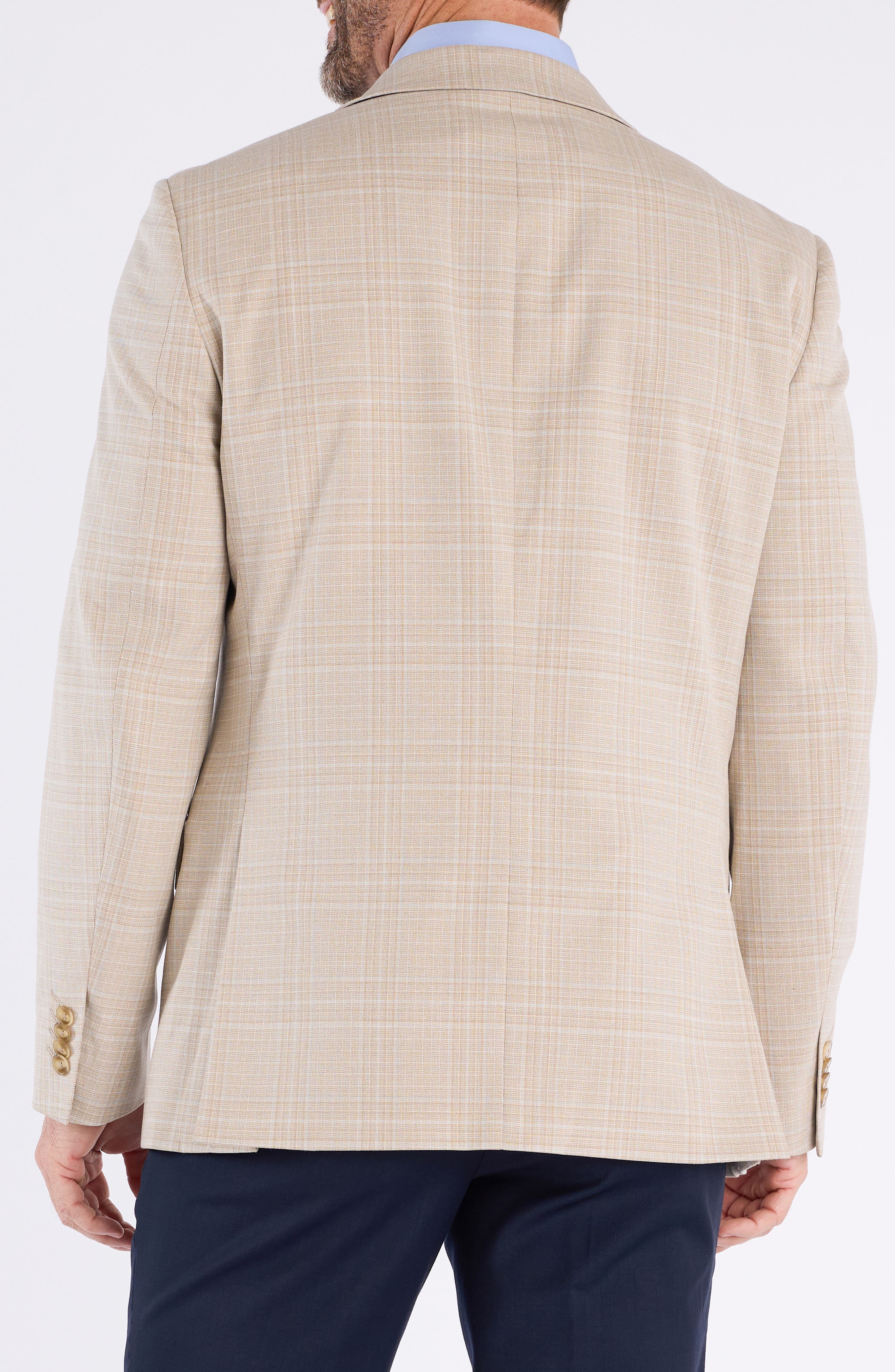 SAVILE ROW CO Slim Fit Plaid Sport Coat