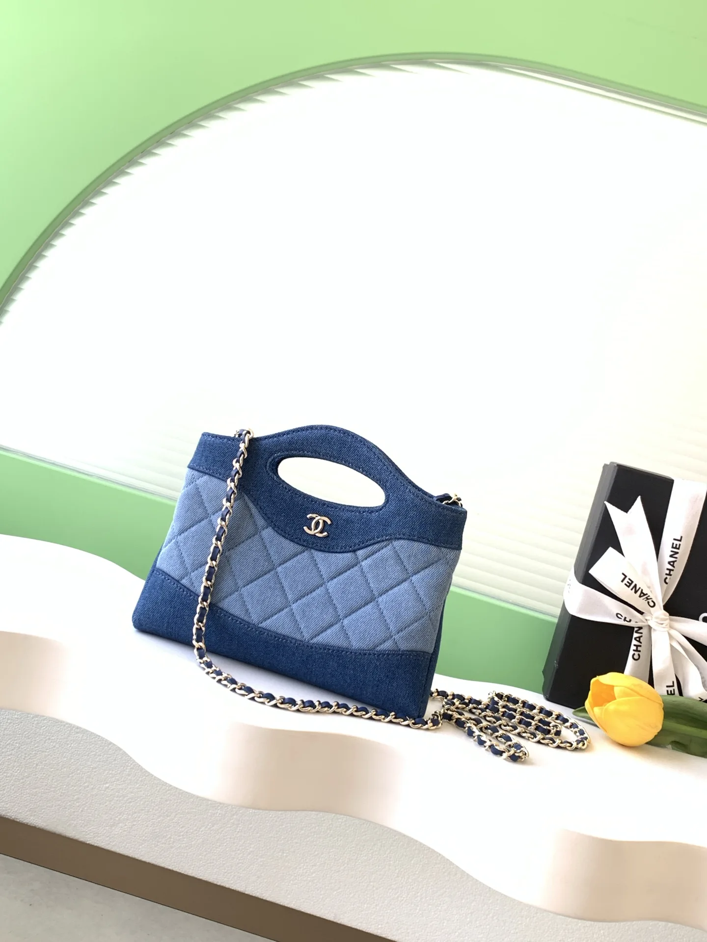 Chanel Navy Quilted Leather Crossbody Bag product photo from LabelPicks