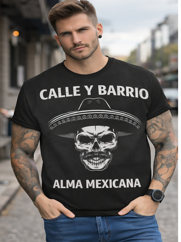 Remera “Orgullo Latino” – Calle y Calavera