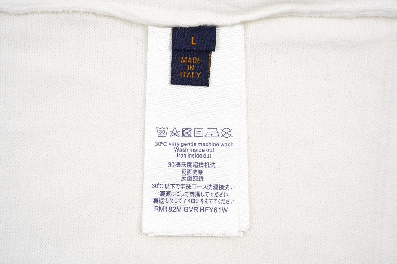 Louis Vuitton White Monogram Leather Patch Jacquard T-Shirt product photo from LabelPicks