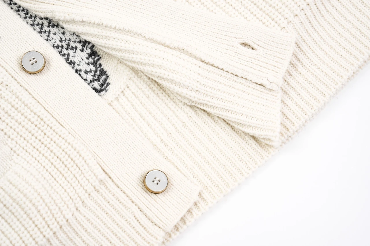 Louis Vuitton Off White Overlap Monogram Jacquard Cardigan Jacket product photo from LabelPicks