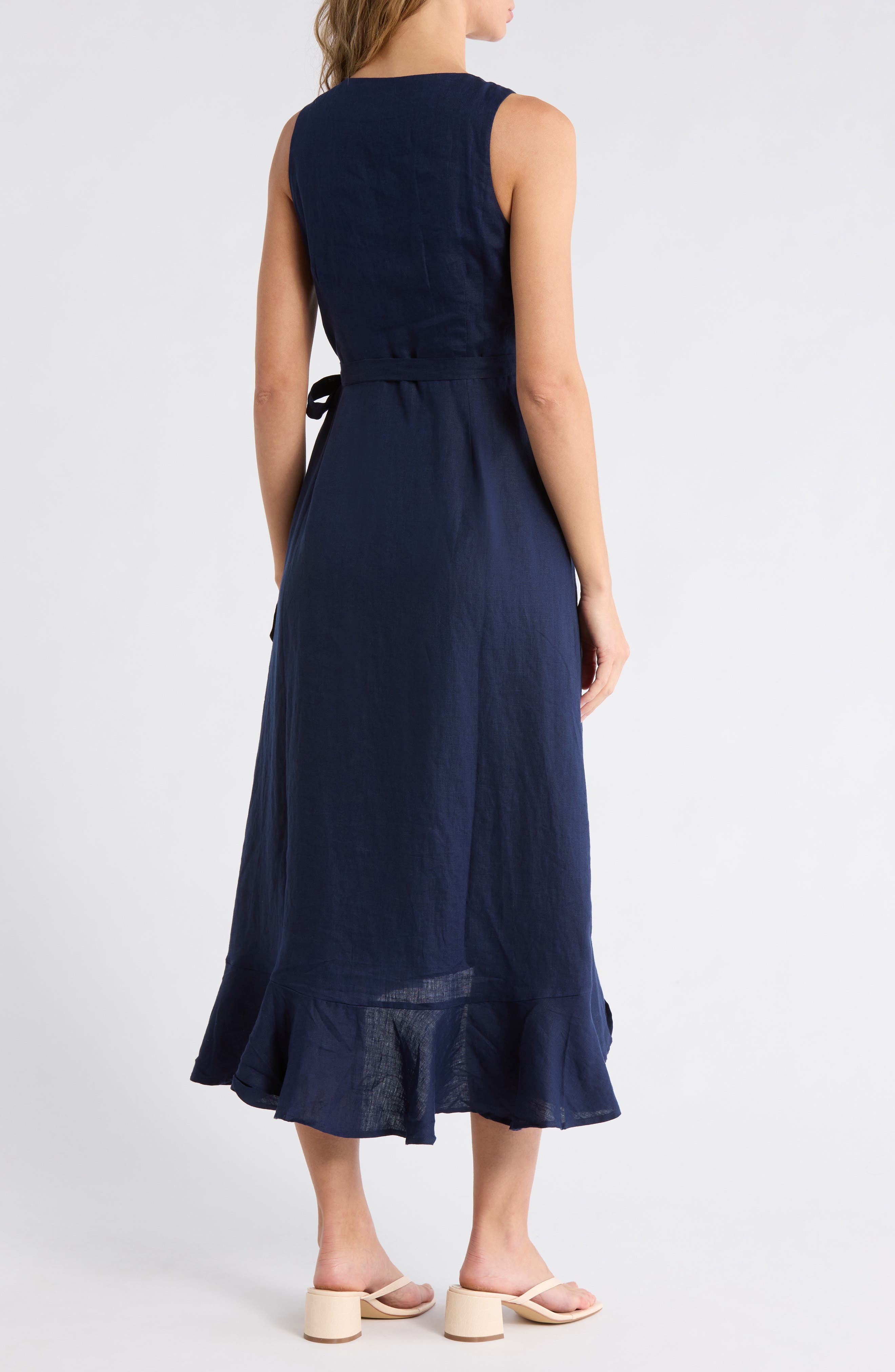 Tommy Bahama Coastalina Sleeveless Linen Wrap Dress