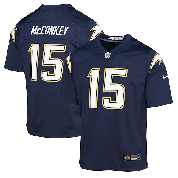 Ladd McConkey Los Angeles Chargers Nike Youth Alternate Super Chargers Game Player Jersey - Navy/Gold