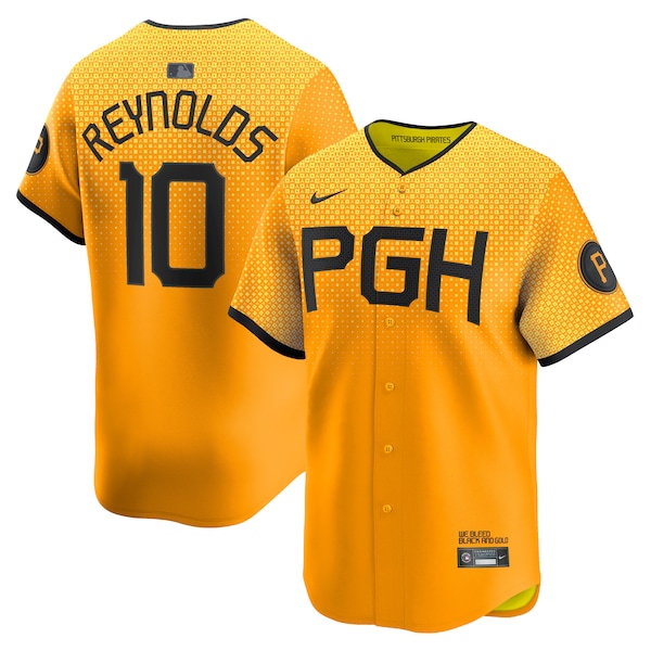 Bryan Reynolds Pittsburgh Pirates Nike City Connect Limited Player Jersey - Gold