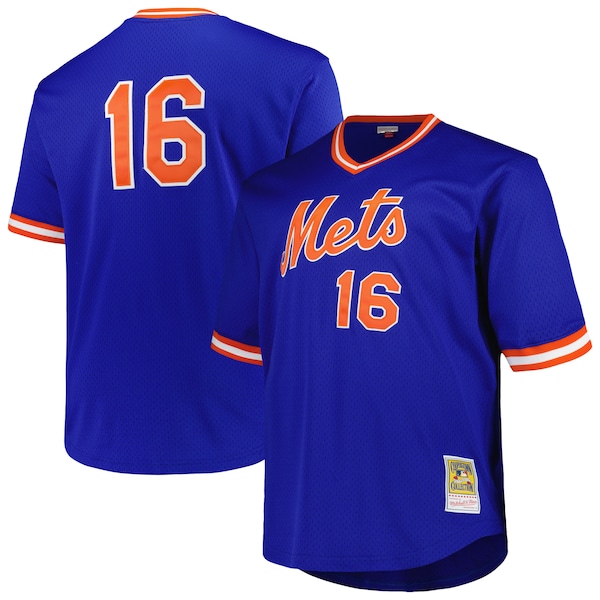 Dwight Gooden New York Mets Profile Big & Tall Cooperstown Collection Mesh Batting Practice Jersey - Royal