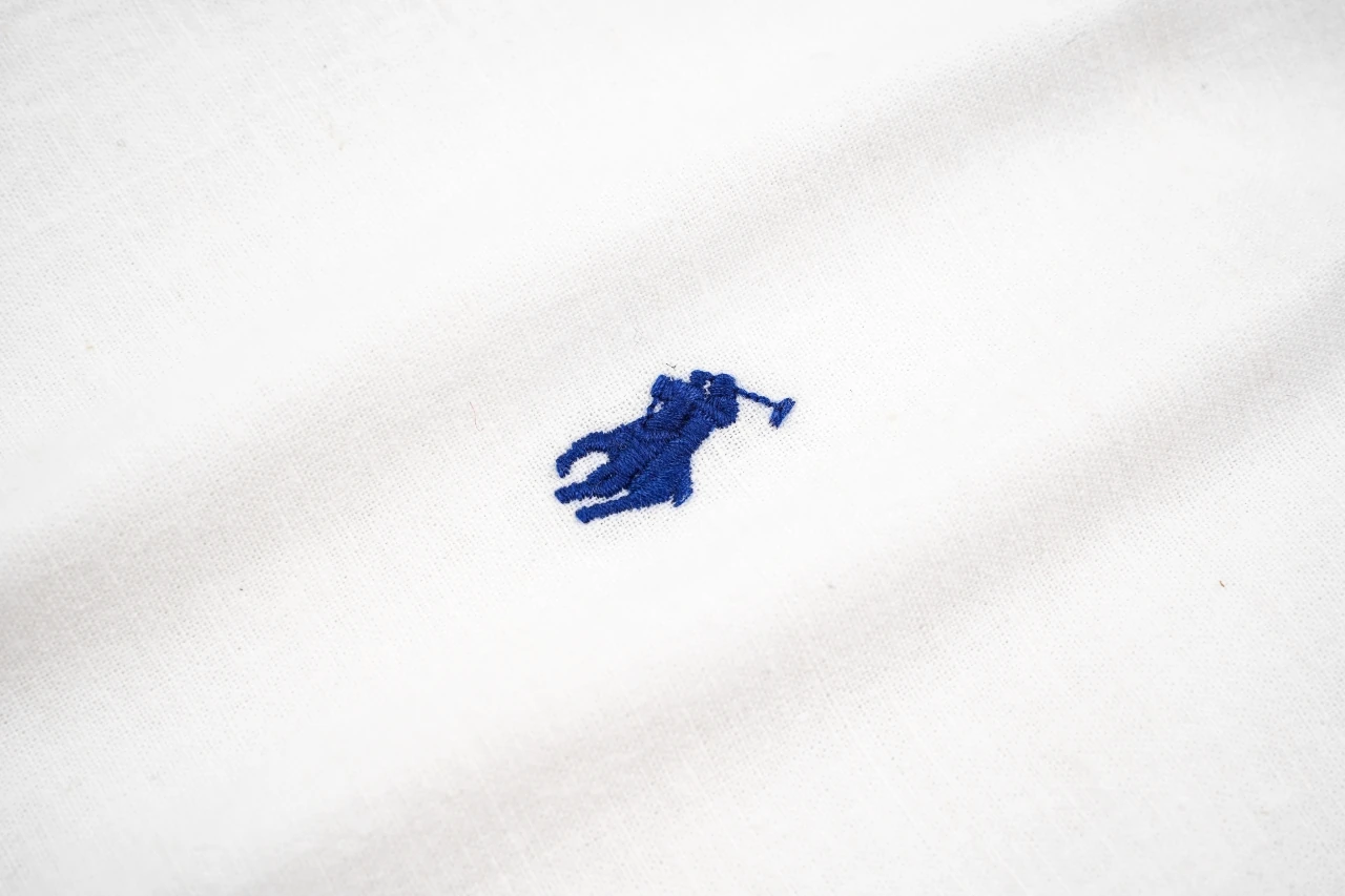 Ralph Lauren White Pony Embroidered Linen Long Sleeve Shirt product photo from LabelPicks