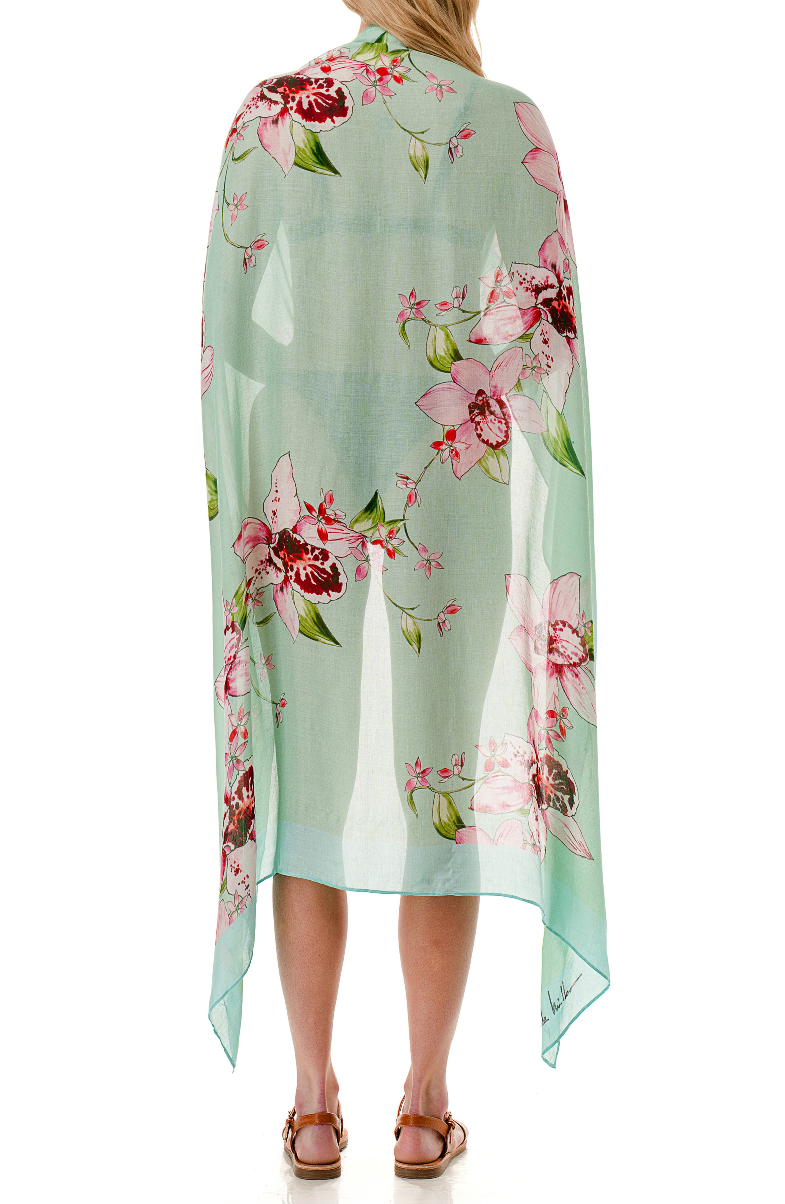 Nicole Miller Floral Print Sarong
