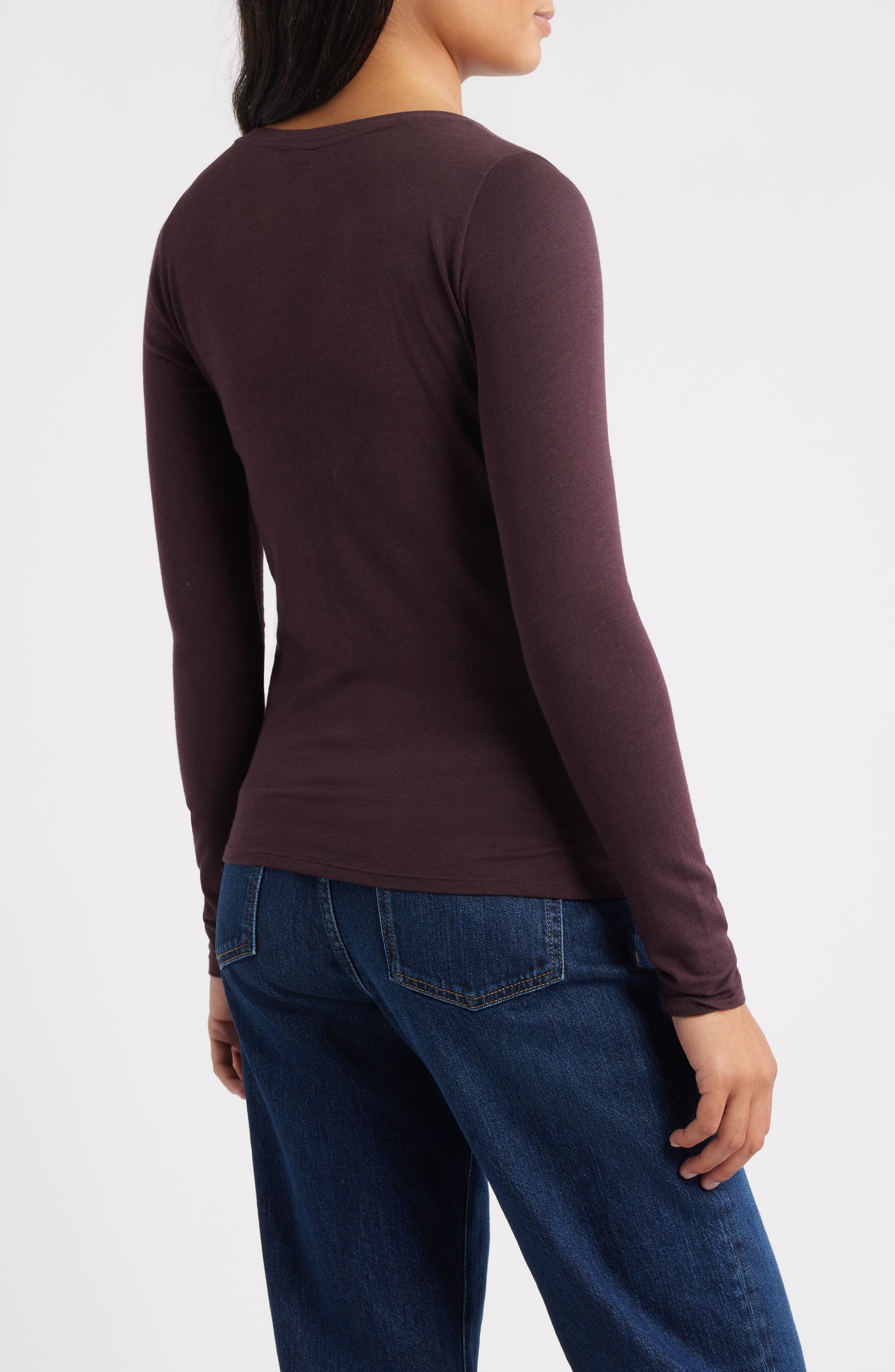 Eileen Fisher V-Neck Long Sleeve T-Shirt