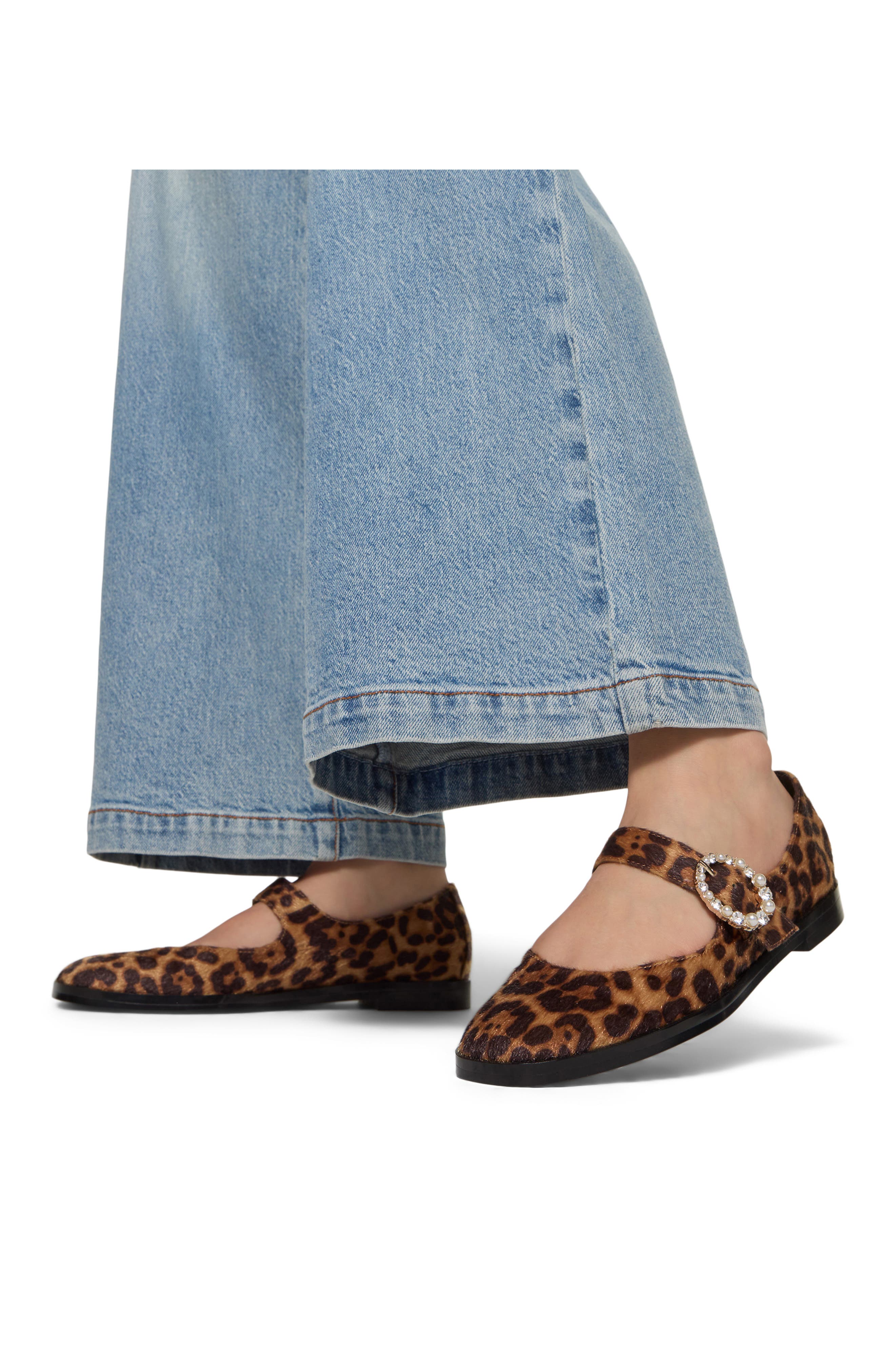 ALDO Arabella Genuine Calf Hair Mary Jane Flat