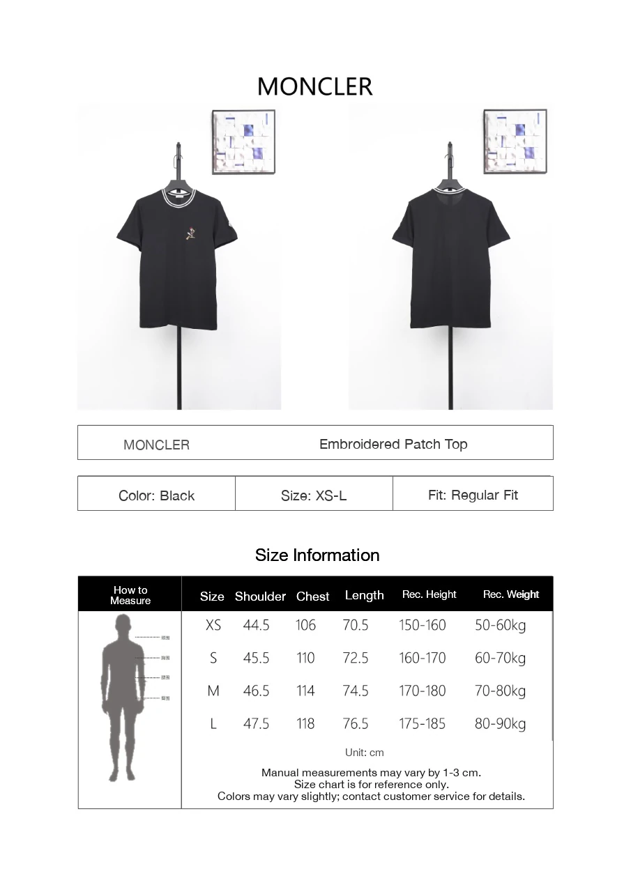 Moncler Black MonDuck Embroidered T-Shirt product photo from LabelPicks