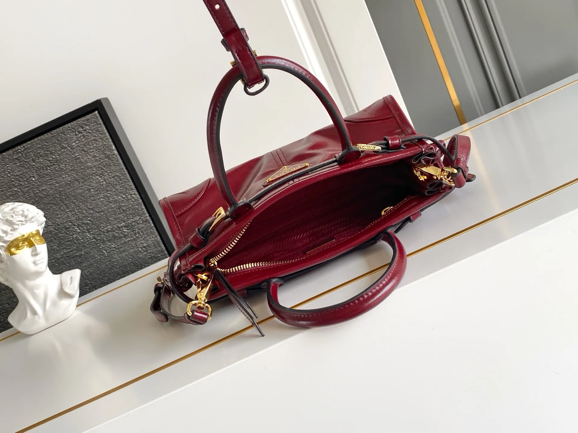 Prada Polished Top Handle Bag product photo from LabelPicks