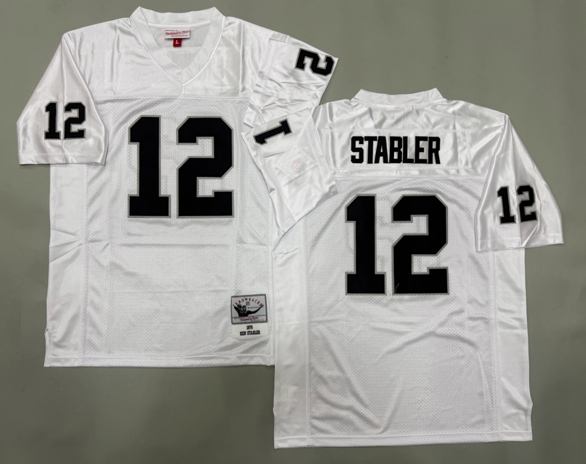 Ken Stabler Las Vegas Raiders Authentic Throwback Retired Player Jersey