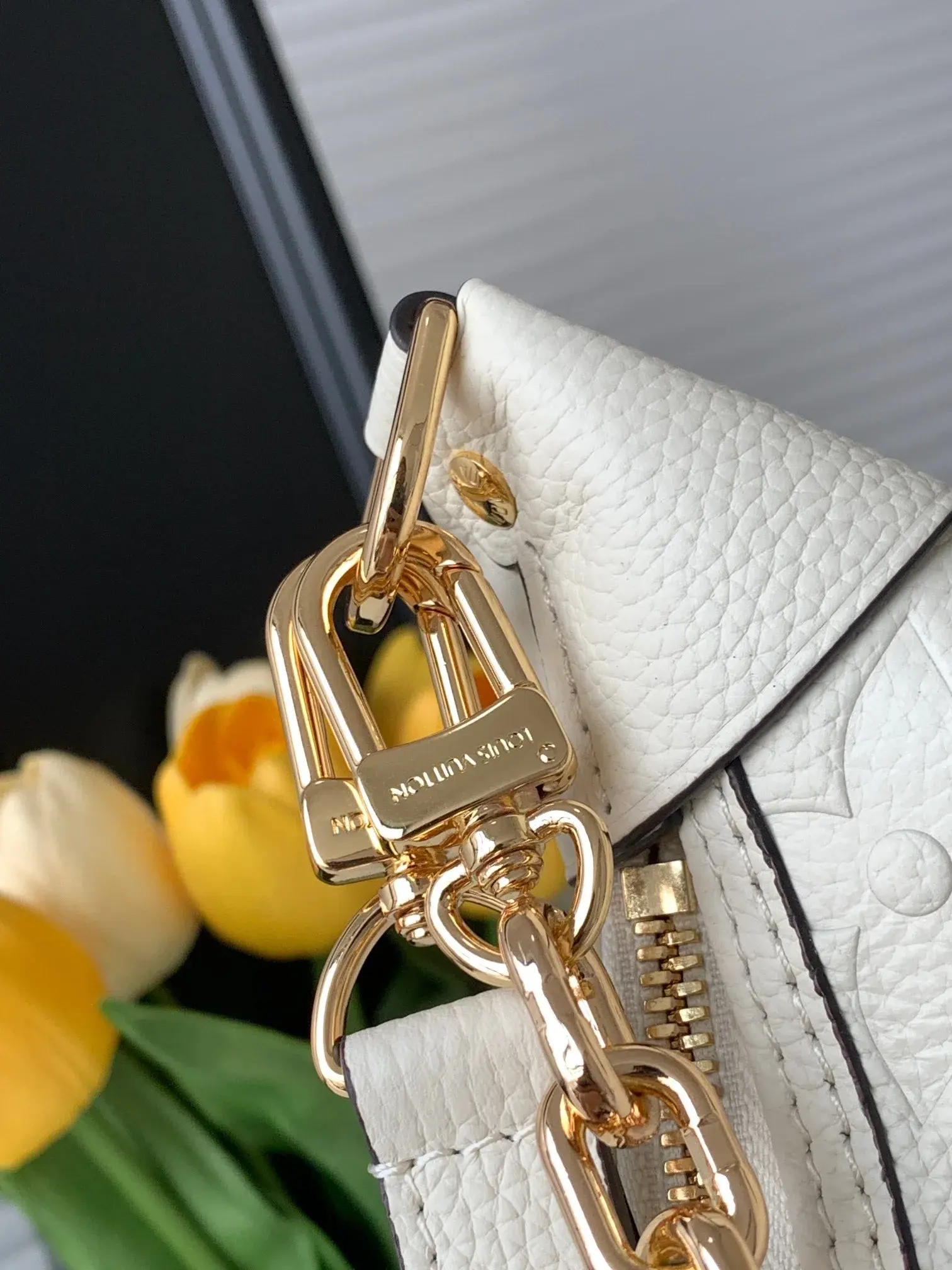 Louis Vuitton Black Loop Grained Leather Hobo Bag product photo from LabelPicks