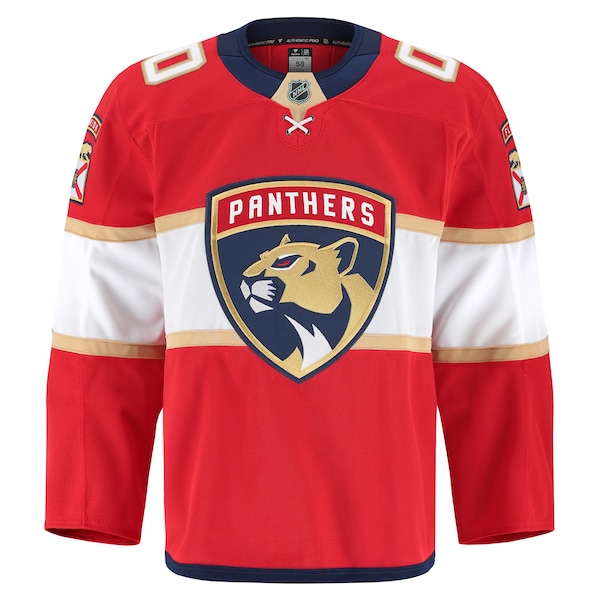 Florida Panthers  Home Authentic Pro Custom Jersey - Red