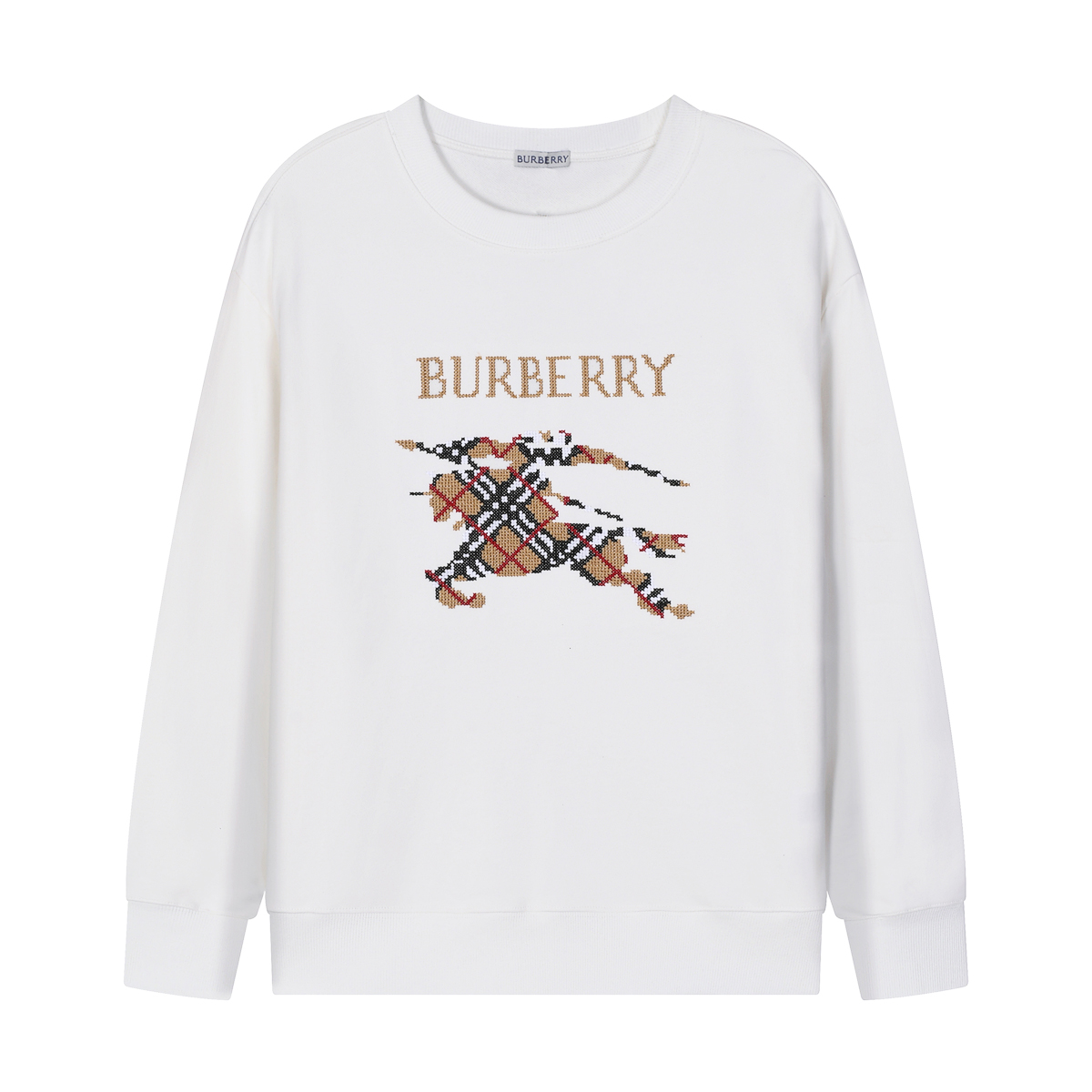 Warhorse Logo Embroidered Print Long Sleeve Sweatshirt
