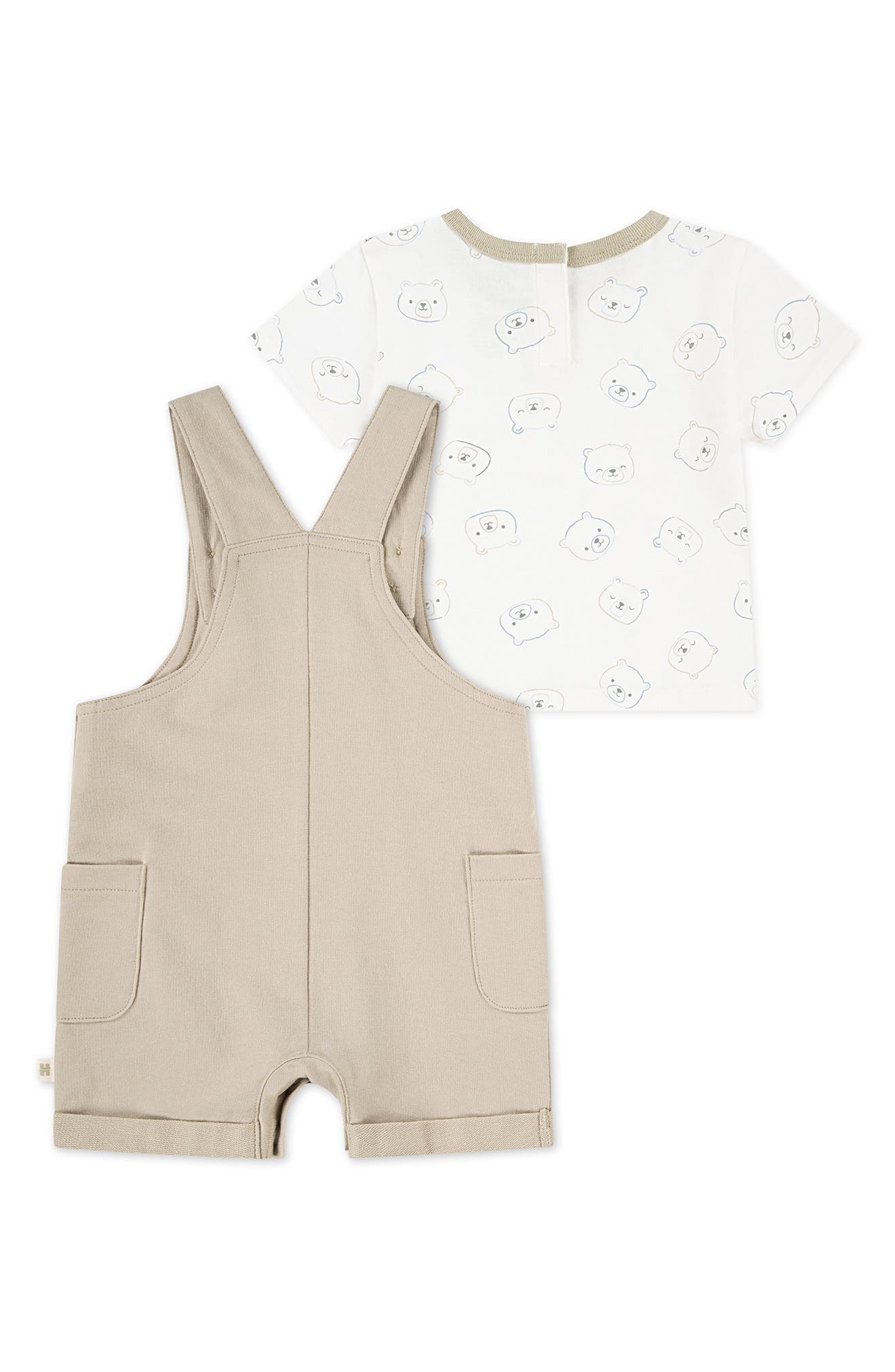 Huggies Print Organic Cotton T-Shirt & Overalls Set