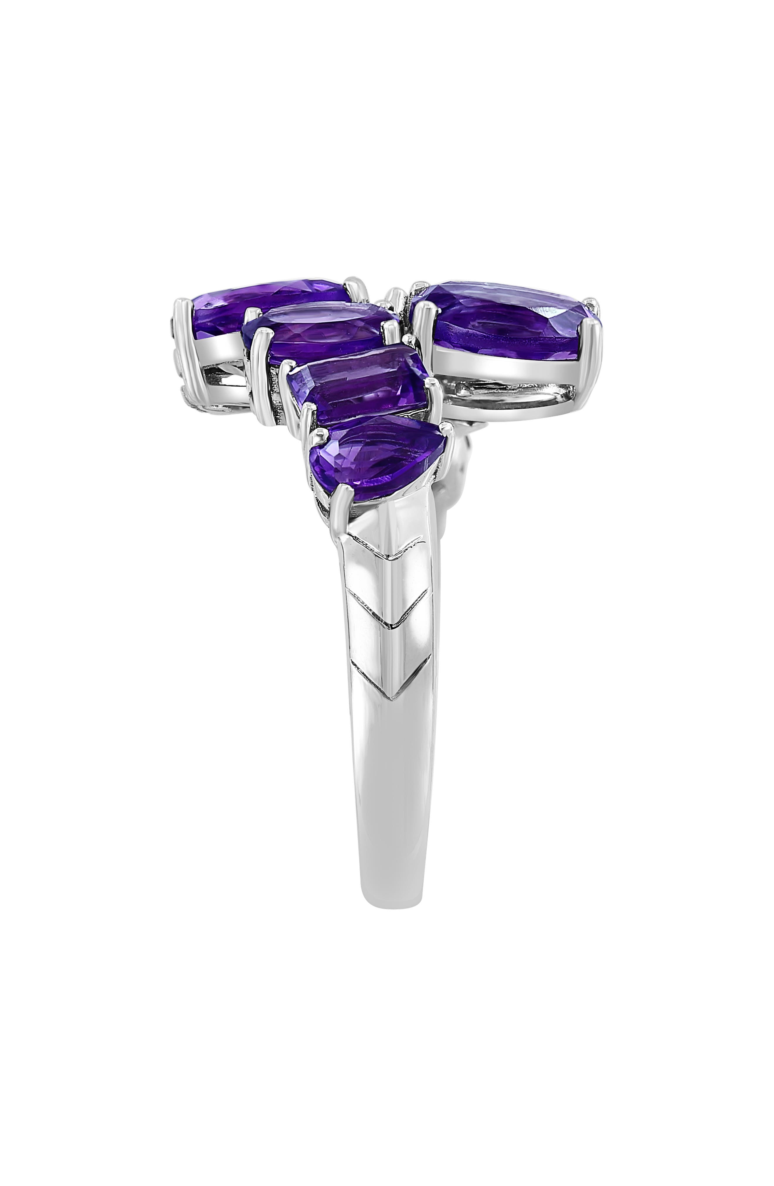EFFY Sterling Silver Amethyst Bypass Ring