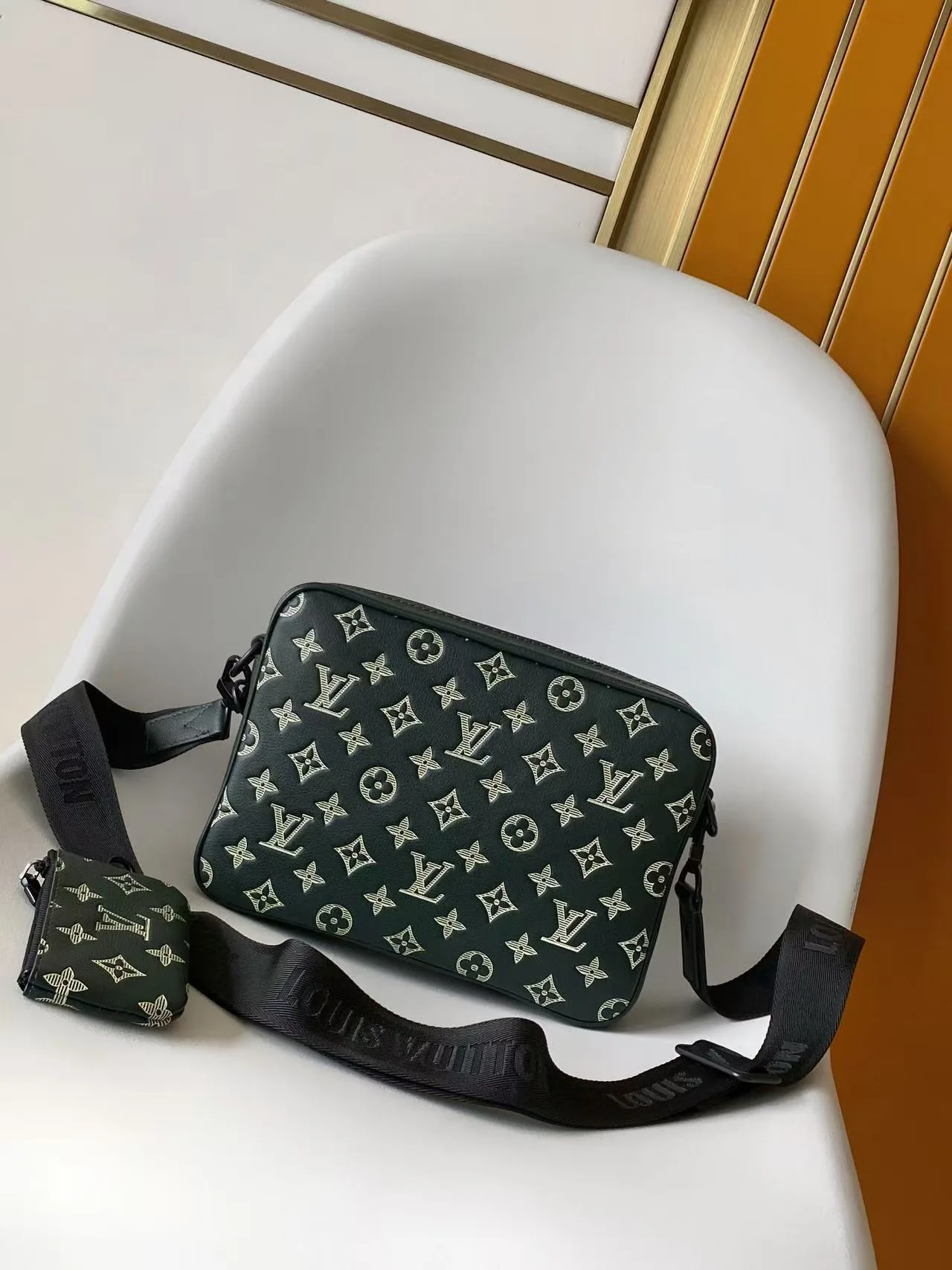 Louis Vuitton Black Calfskin Crossbody Bag product photo from LabelPicks