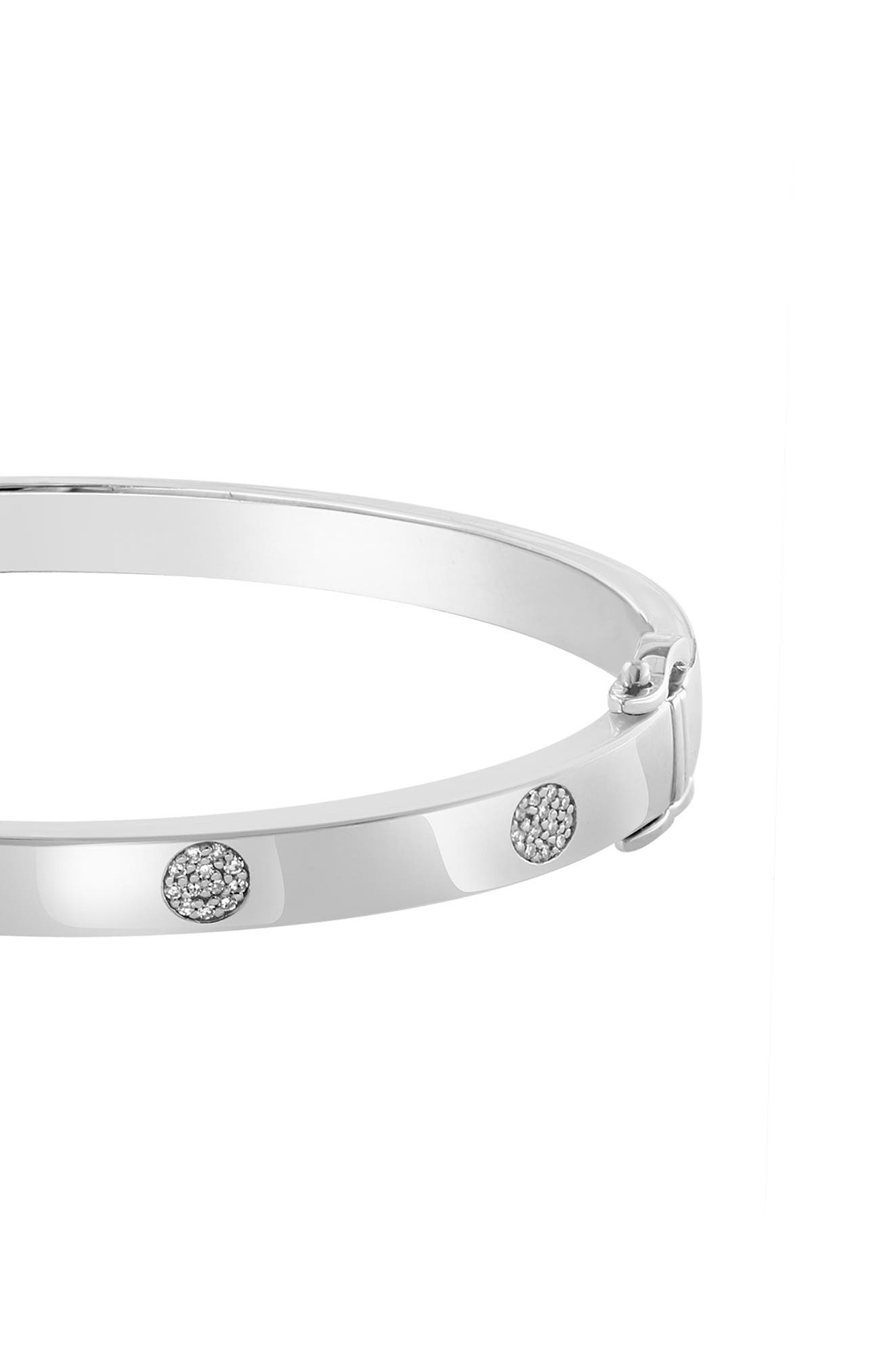 EFFY Sterling Silver Diamond Bangle Bracelet - 0.18ct.