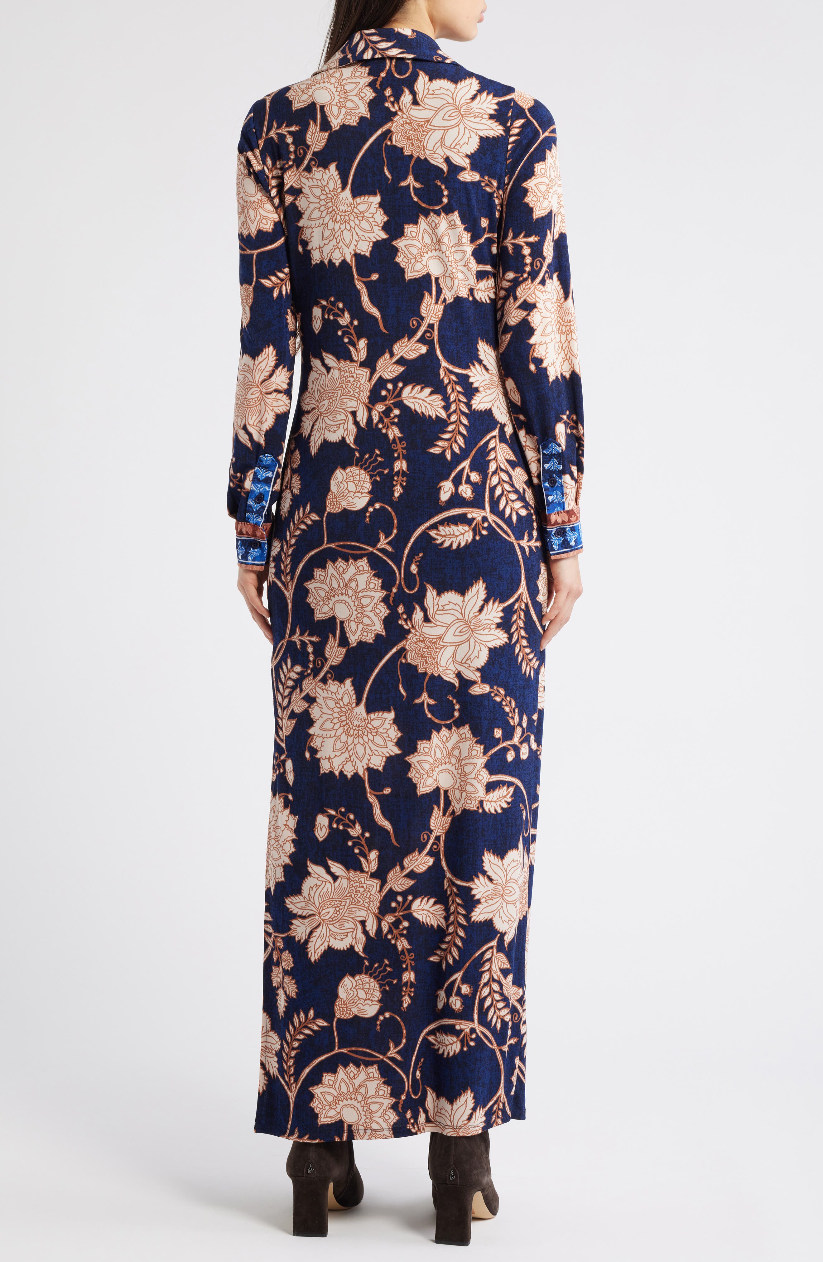 Julia Jordan Floral Print Long Sleeve Dress