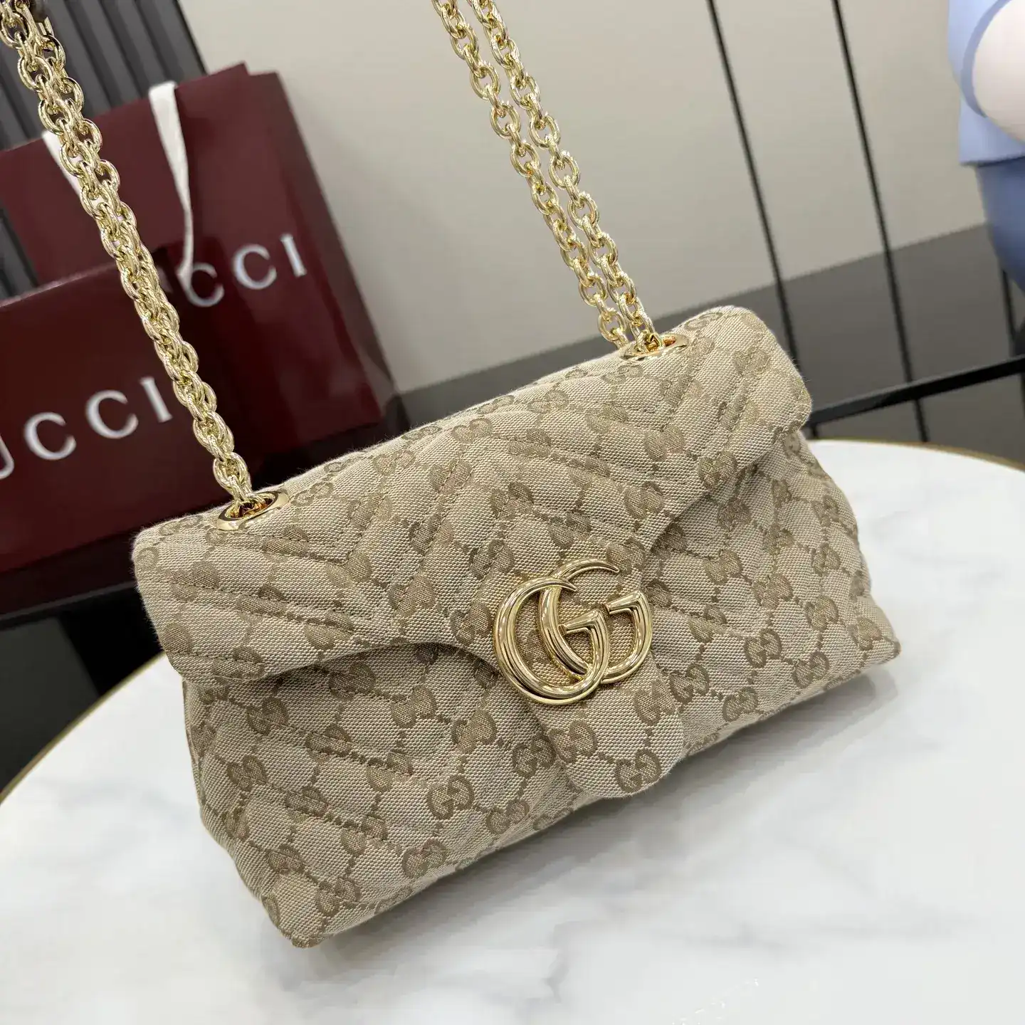Gucci Brown Generation GG Supreme Canvas Crossbody Bag product photo from LabelPicks