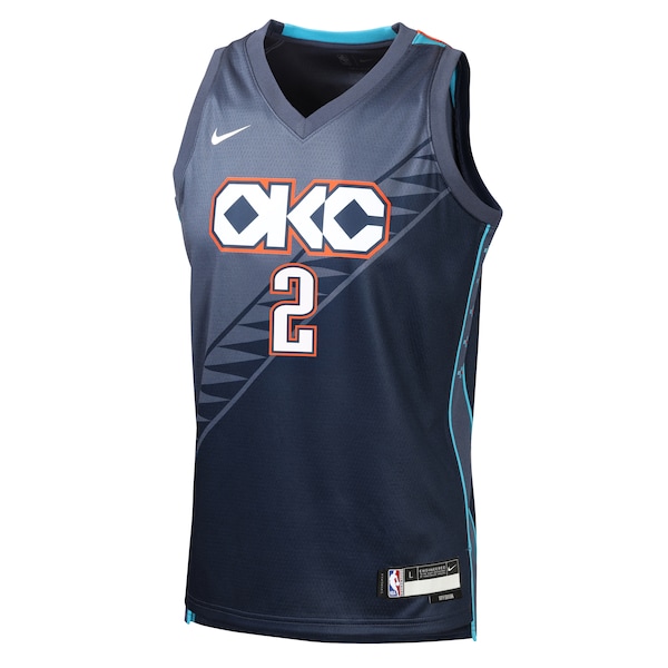 Shai Gilgeous-Alexander Oklahoma City Thunder Nike Youth 2025/26 City Edition Swingman Jersey - Navy