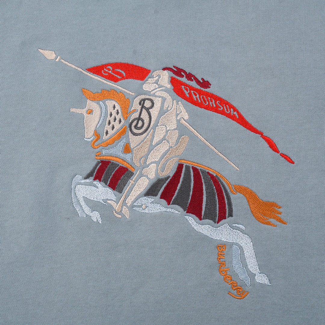 Warhorse Embroidered Print Long Sleeve Sweatshirt