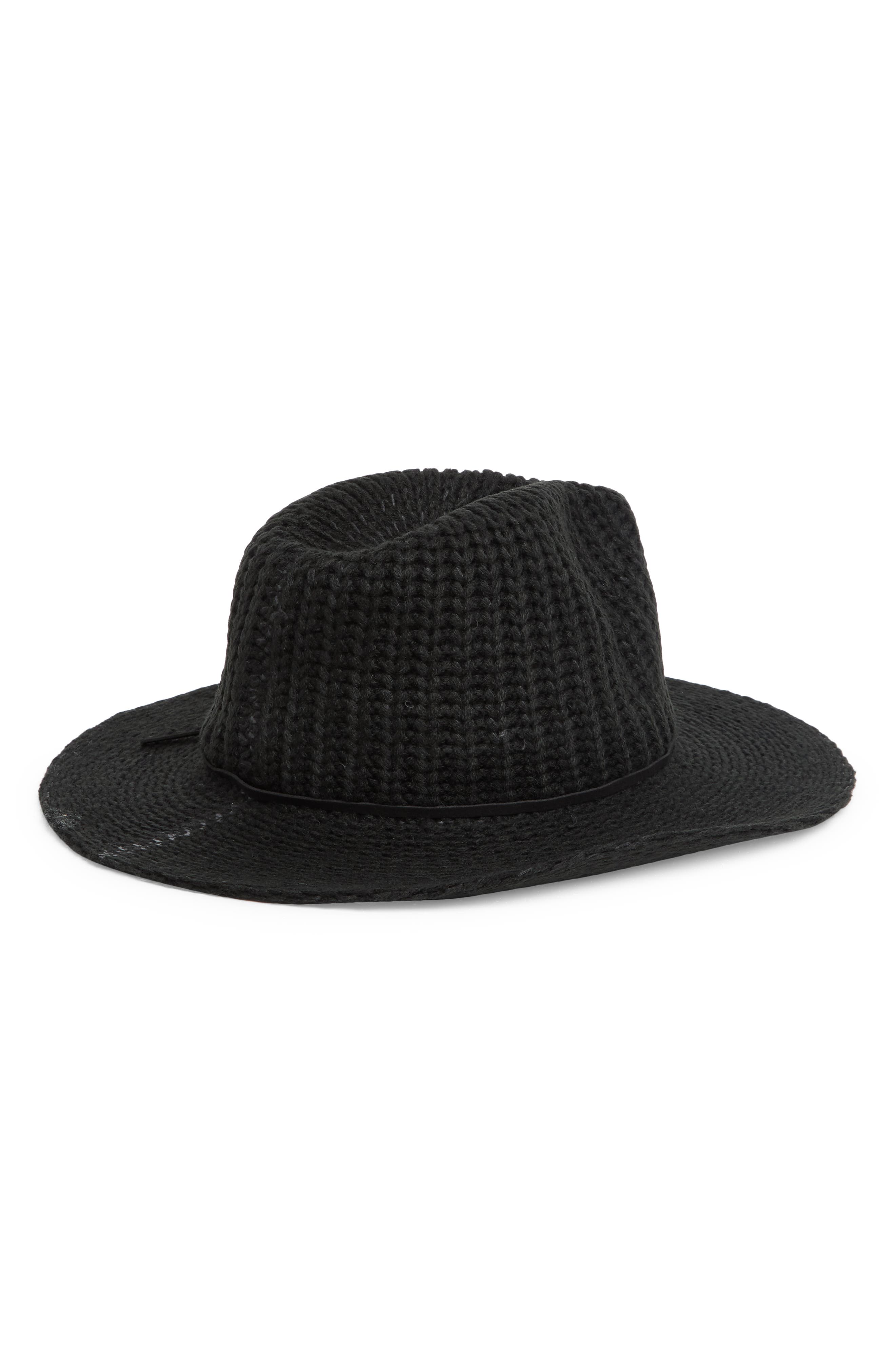 Nine West Rib Knit Panama Hat