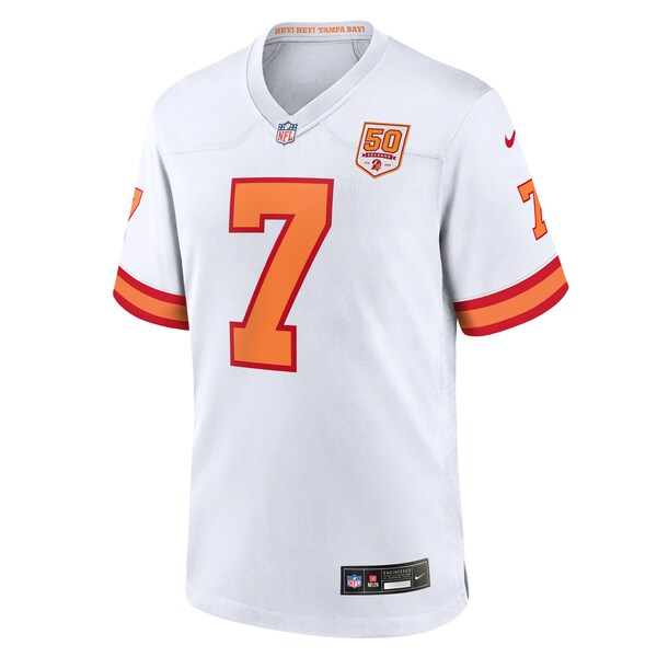Bucky Irving '76 Tampa Bay Buccaneers Nike 50th Season Game Jersey - White