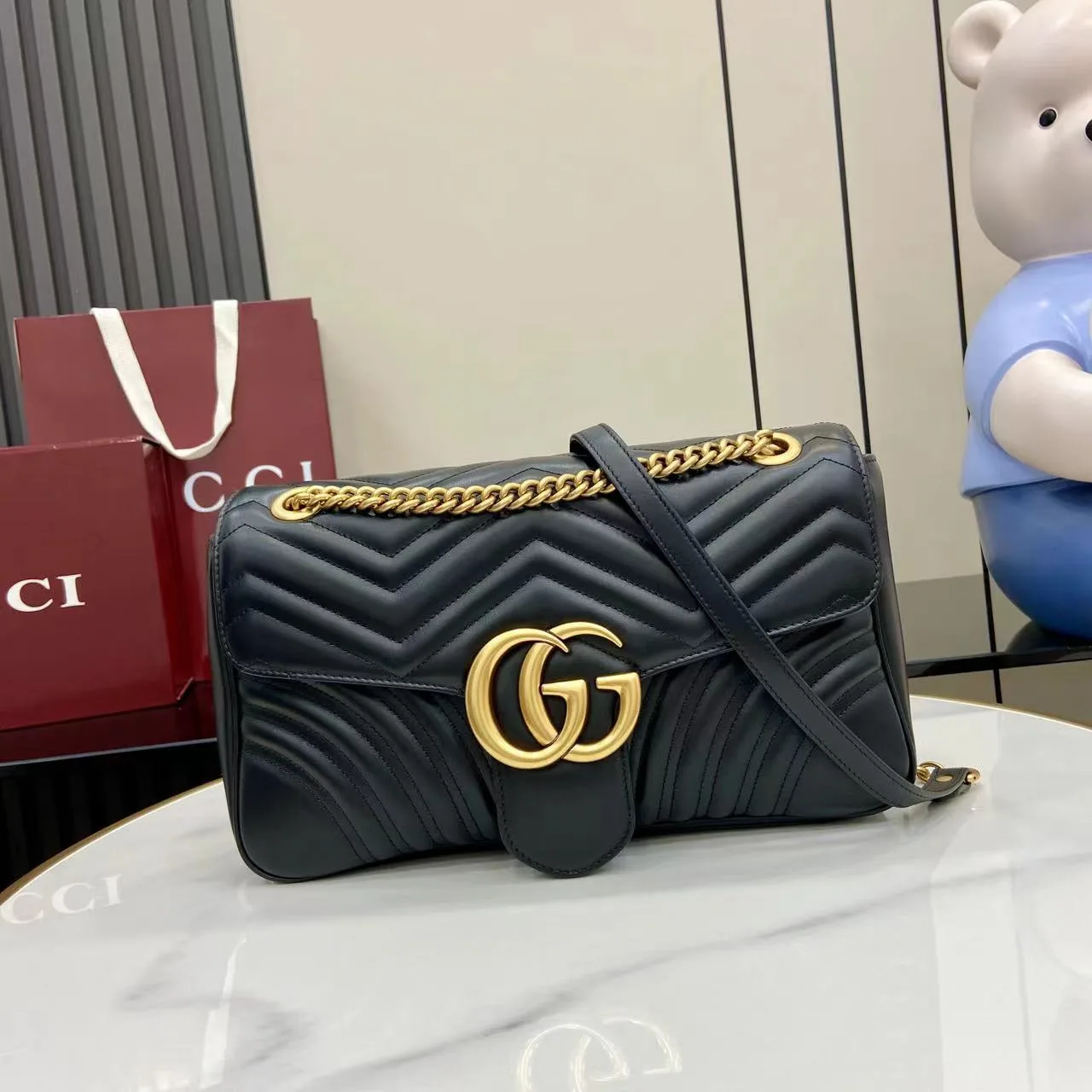 Gucci Black Marmont Crossbody Bag product photo from LabelPicks