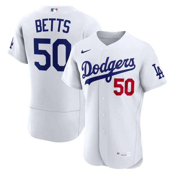 Mookie Betts Los Angeles Dodgers Nike Home Authentic Jersey - White