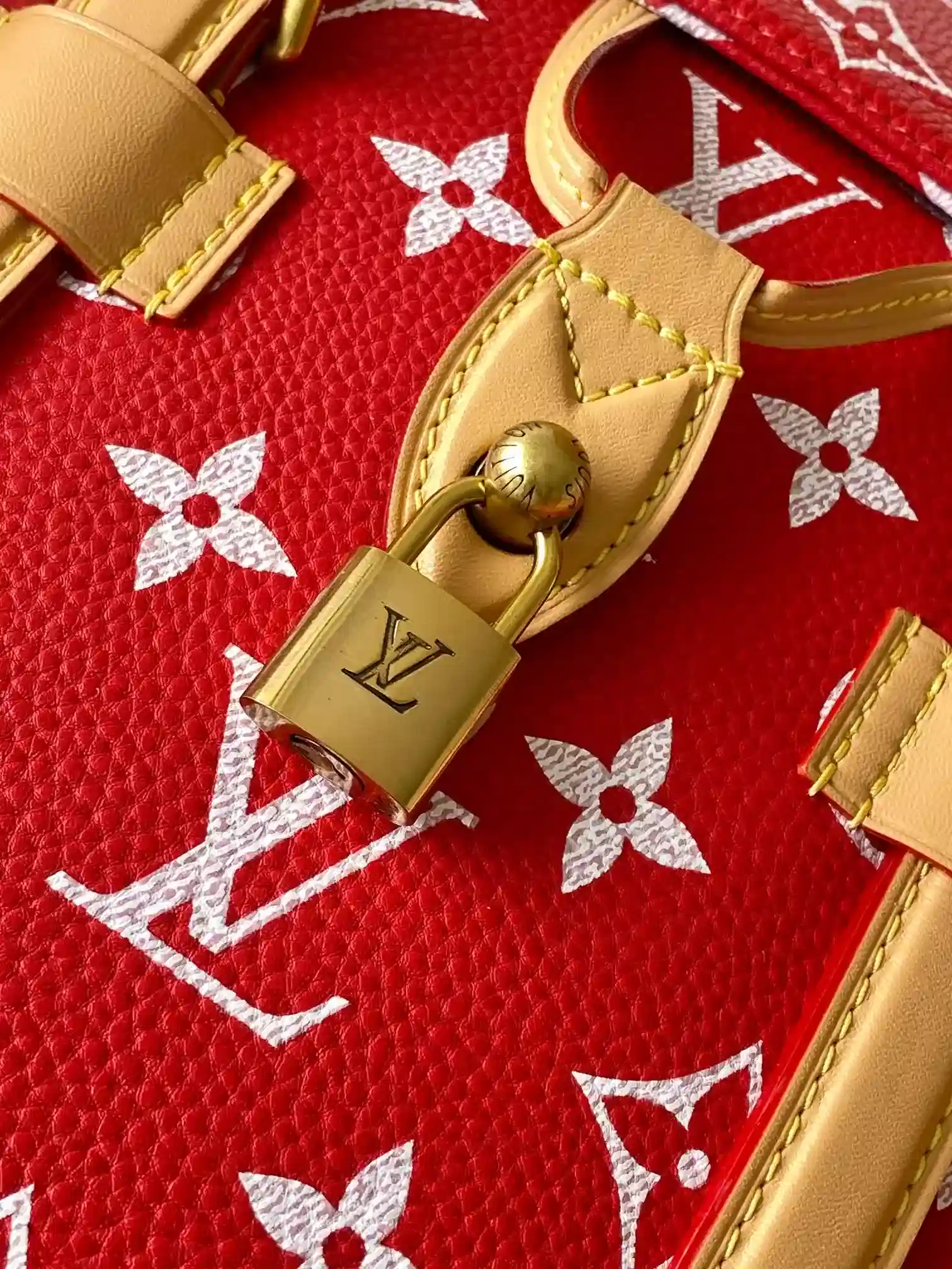 Louis Vuitton Christopher Red Monogram Canvas Backpack product photo from LabelPicks