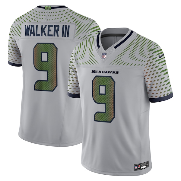 Kenneth Walker III Seattle Seahawks Nike 2025 Rivalries Collection Limited Jersey - Wolf Gray