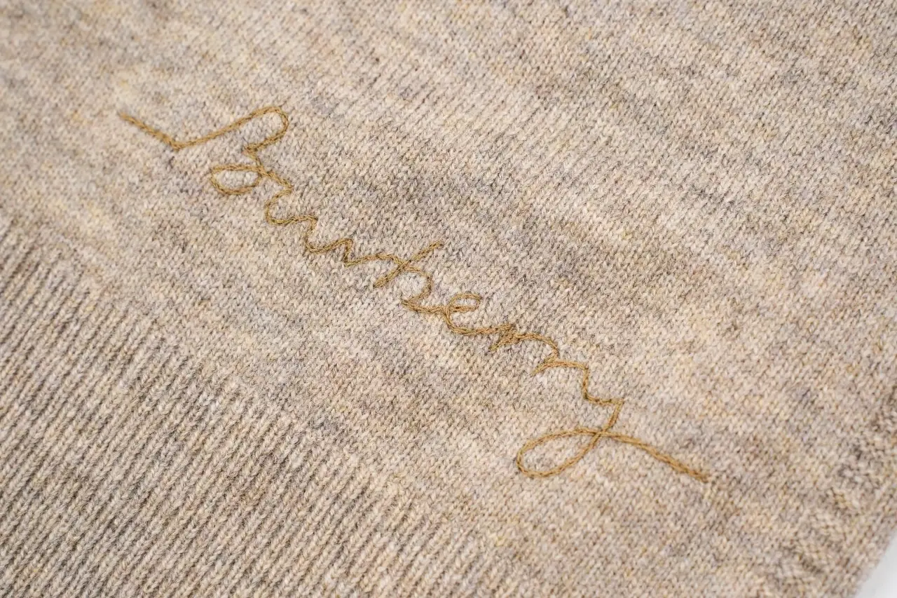 Burberry Beige Signature Embroidered Knit Cardigan product photo from LabelPicks