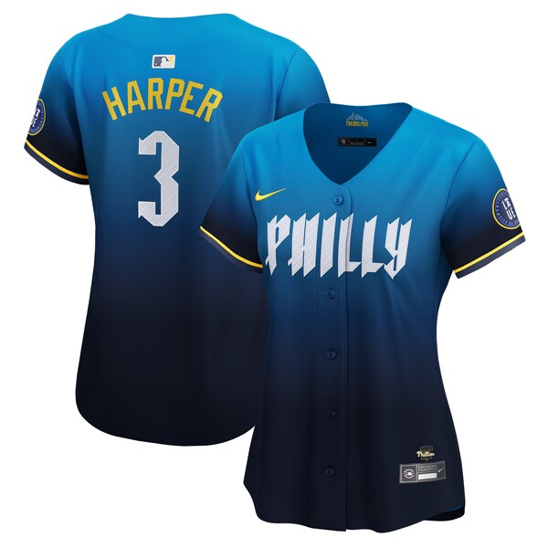 Bryce Harper Philadelphia Phillies Nike Women's City Connect Limited Jersey - Blue