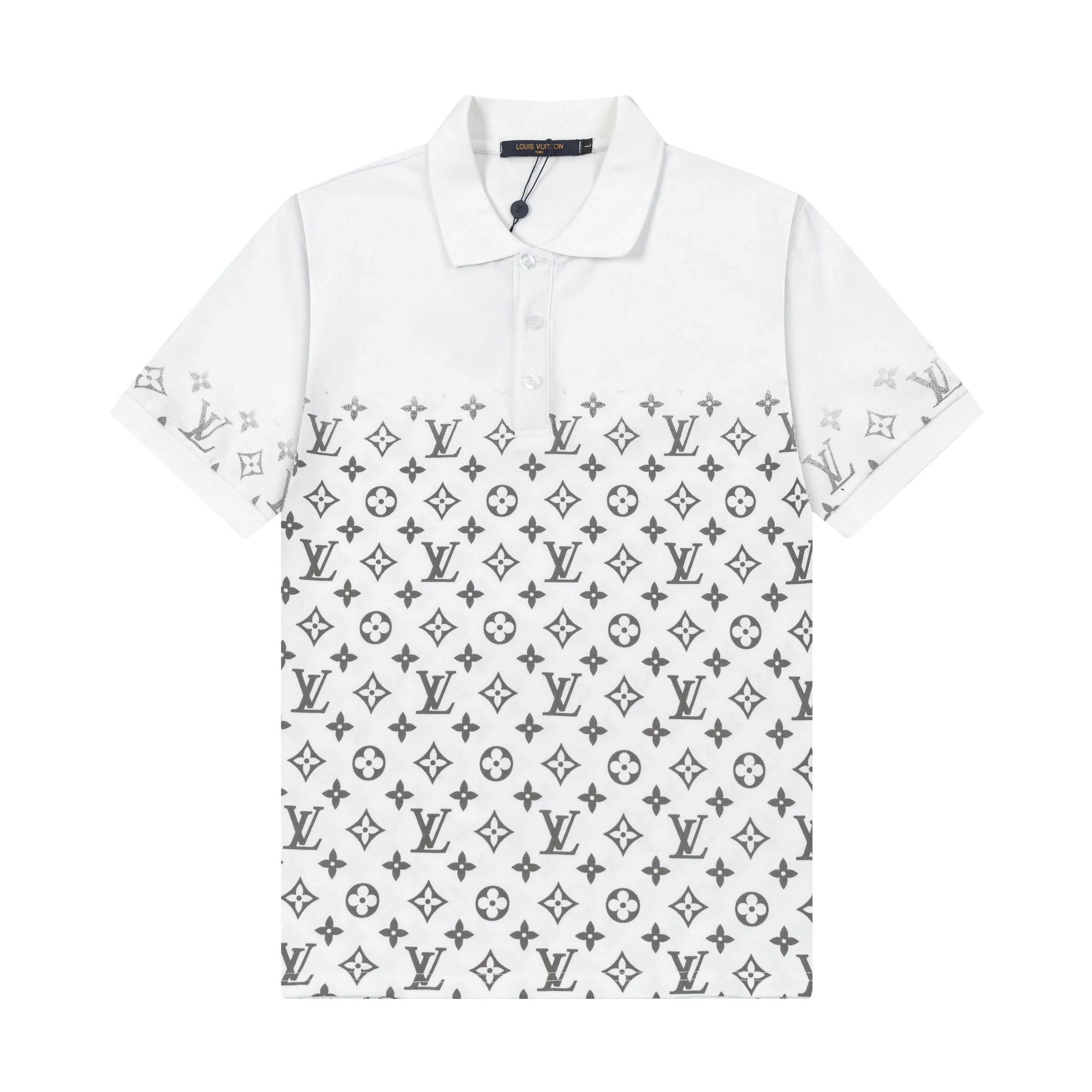 New gradient print polo shirt