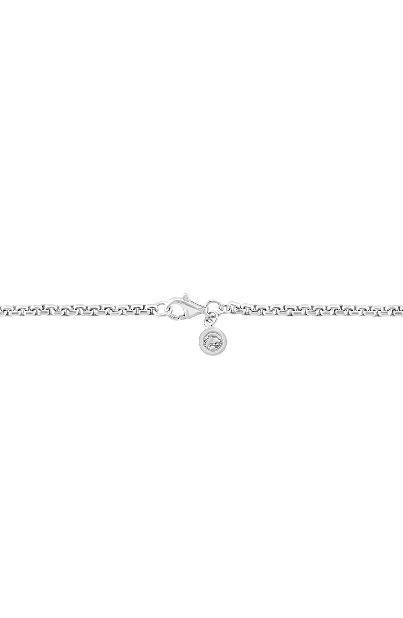 EFFY Men's Sterling Silver Spinel Lock Pendant Necklace