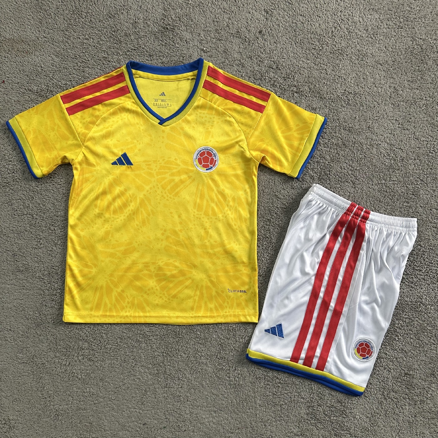 Colombia National Team 2026 World Cup Home Kit Fan Version – Yellow Floral Pattern Design