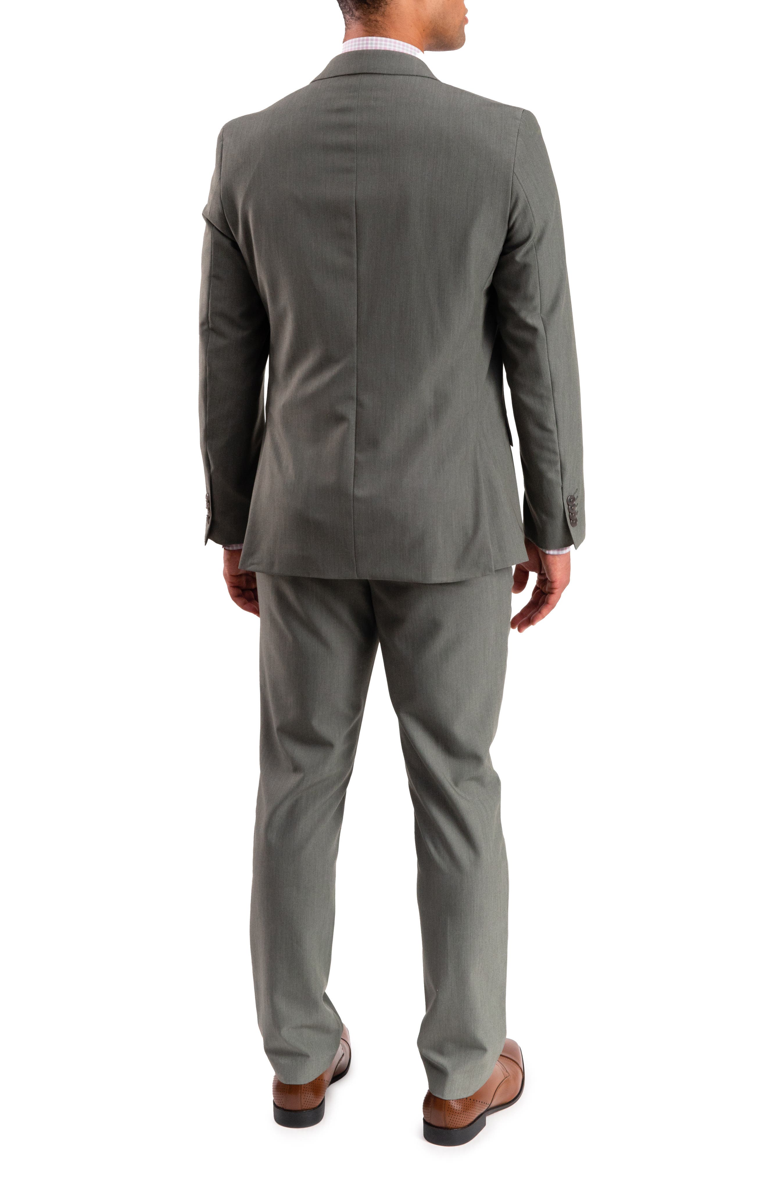 SAVILE ROW CO Bi-Stretch Solid 2-Piece Suit