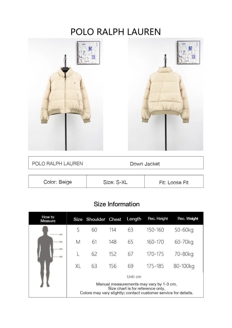 Ralph Lauren Beige Pony Embroidered Quilted Down Jacket product photo from LabelPicks