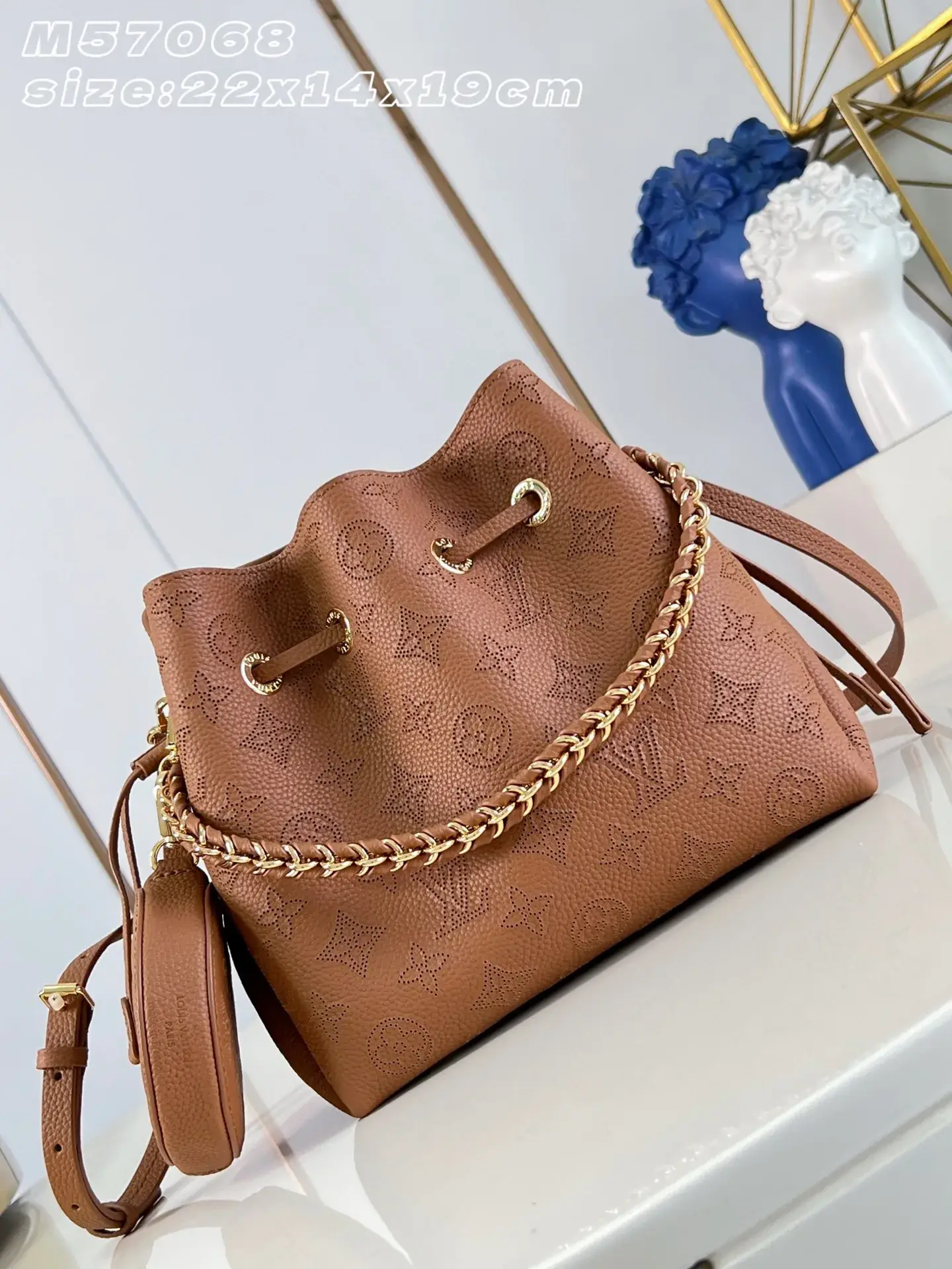 Louis Vuitton Woven Leather Bucket Bag product photo from LabelPicks