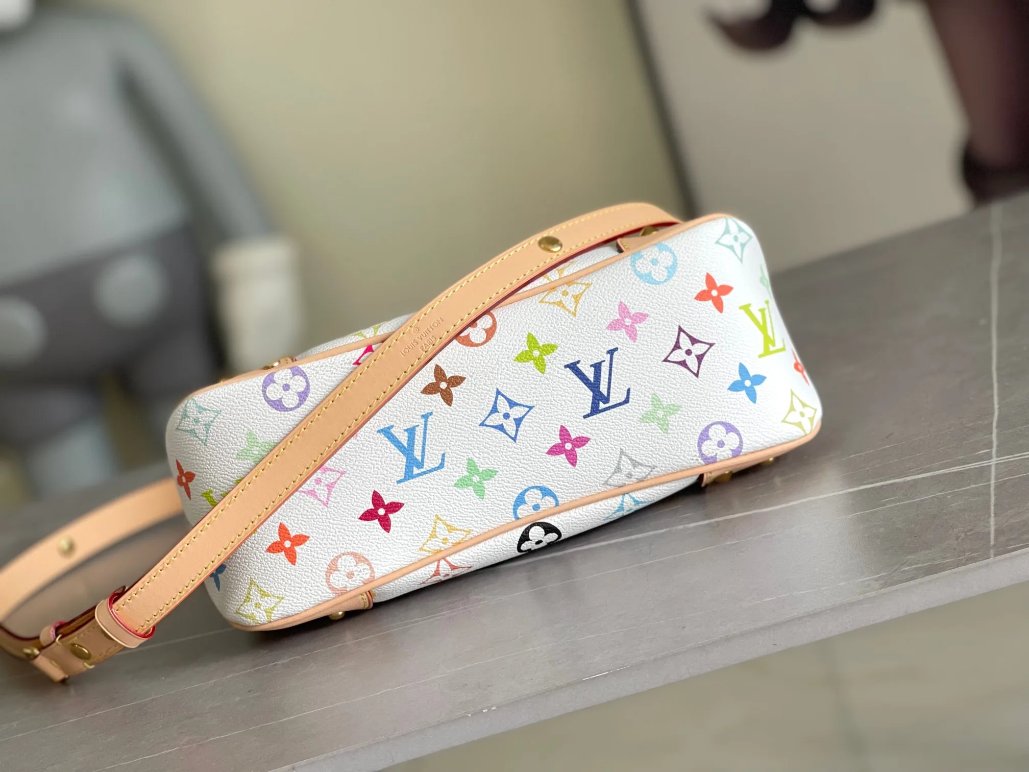 Louis Vuitton Gold Canvas and Leather Shoulder Bag product photo from LabelPicks