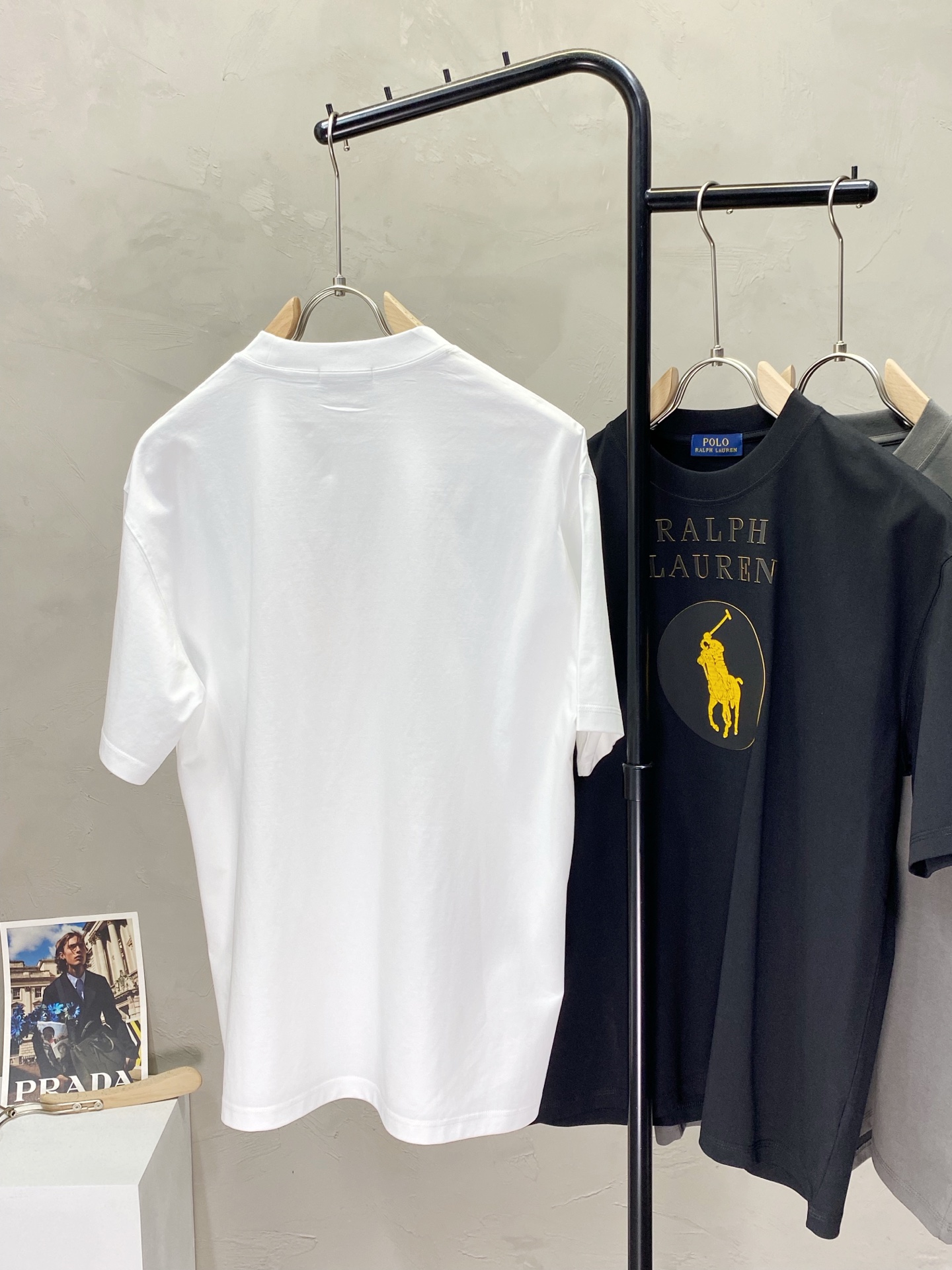 0618 imprinted logo crew neck T-shirt